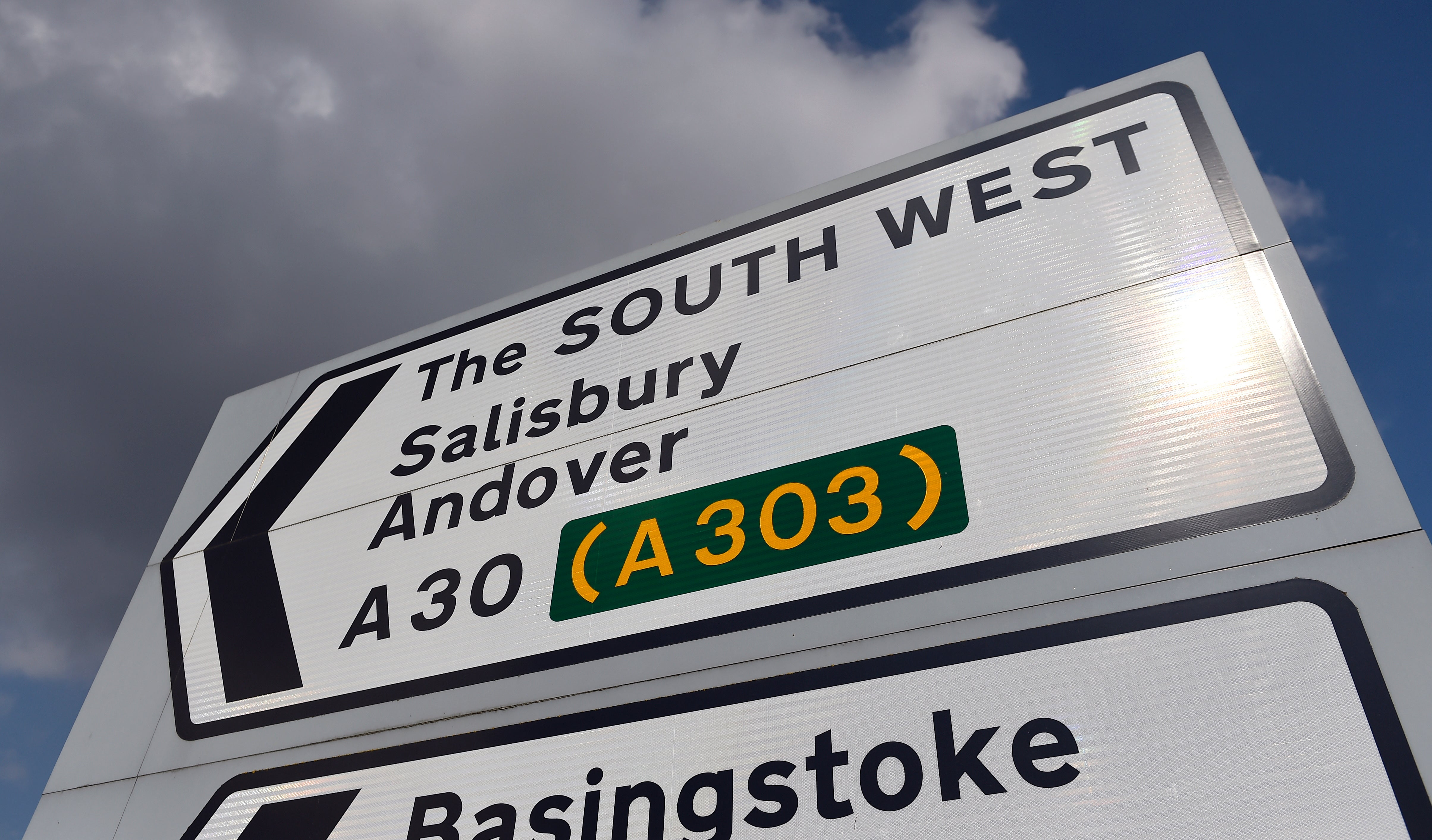 A signpost for Andover (Andrew Matthews/PA)