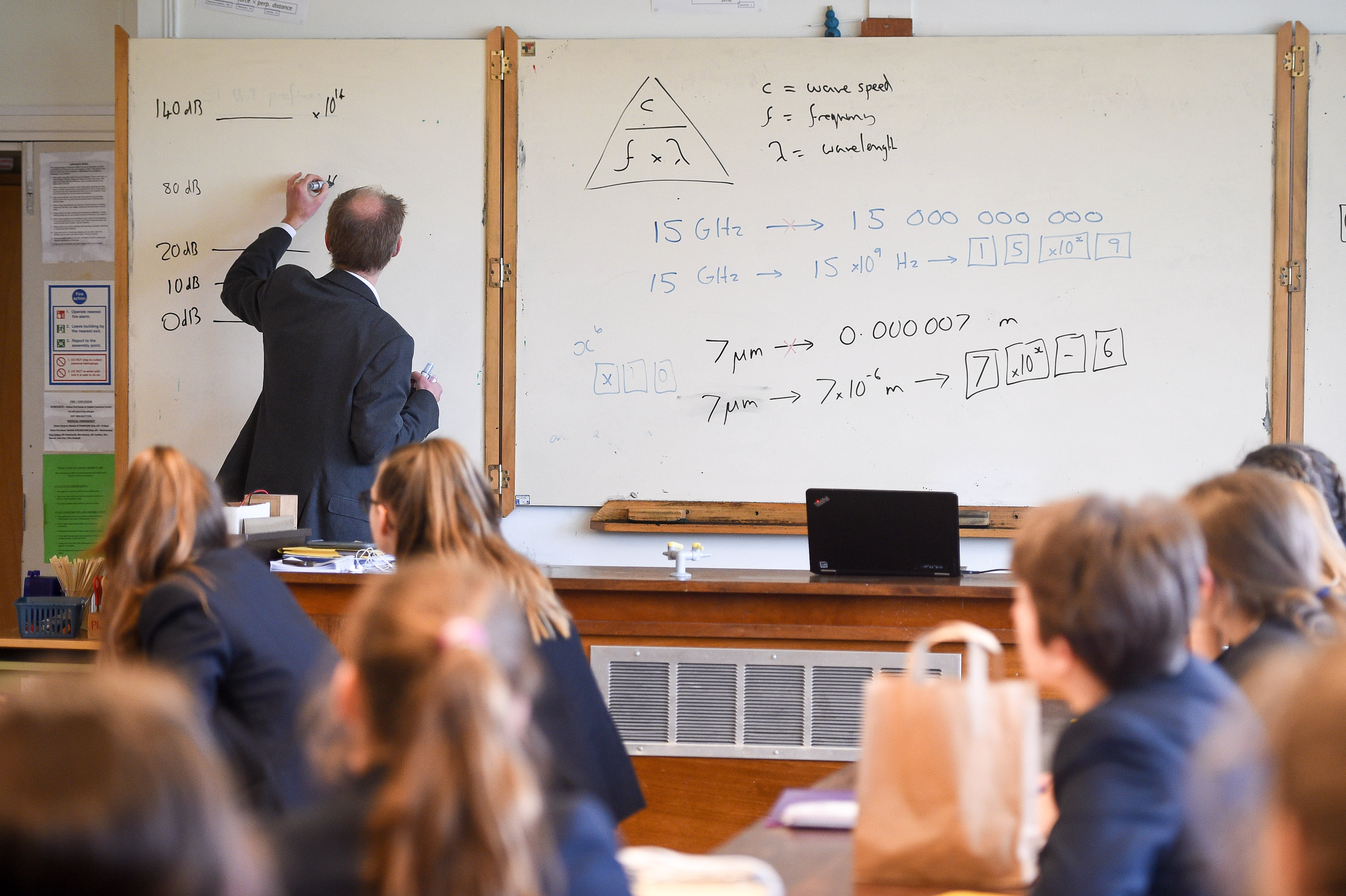 Labour highlighted that teacher vacancies had more than tripled since a decade ago (Ben Birchall/PA)