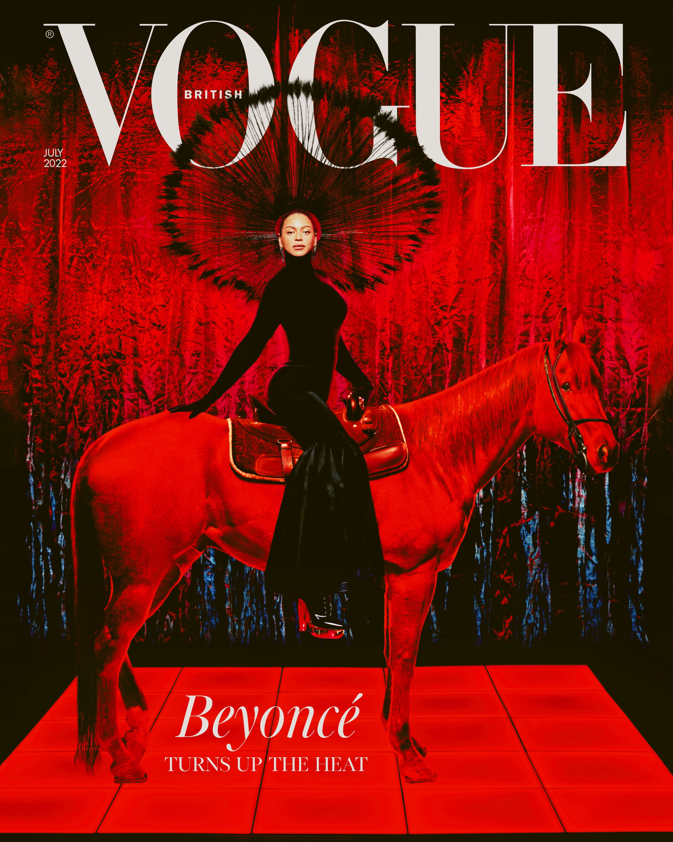 Beyonce is the July cover star of British Vogue and is photographed by Rafael Pavarotti.