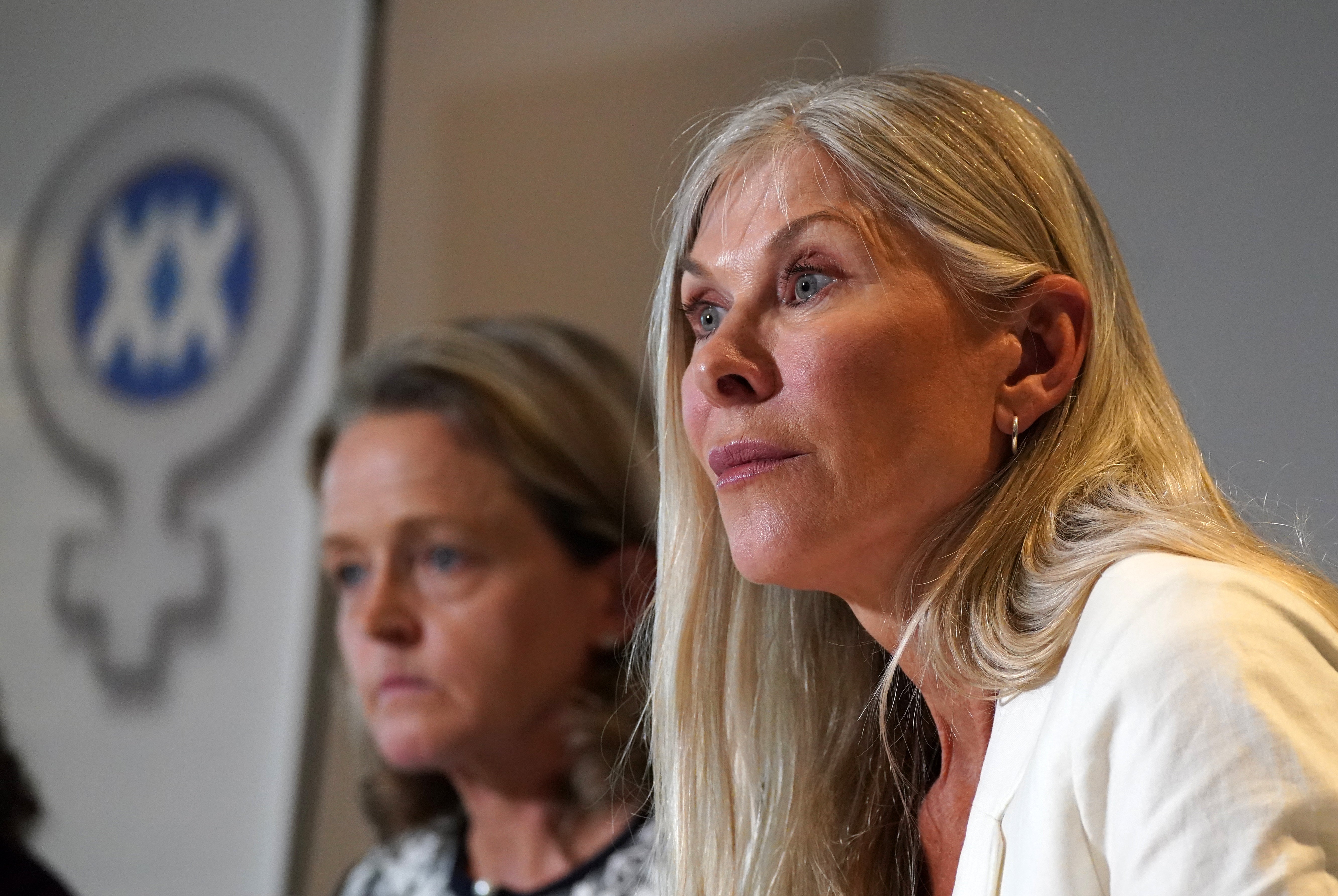 Former Olympic athletes Sharron Davies and Mara Yamauchi spoke about the importance of maintaining female sporting categories (Andrew Milligan/PA)