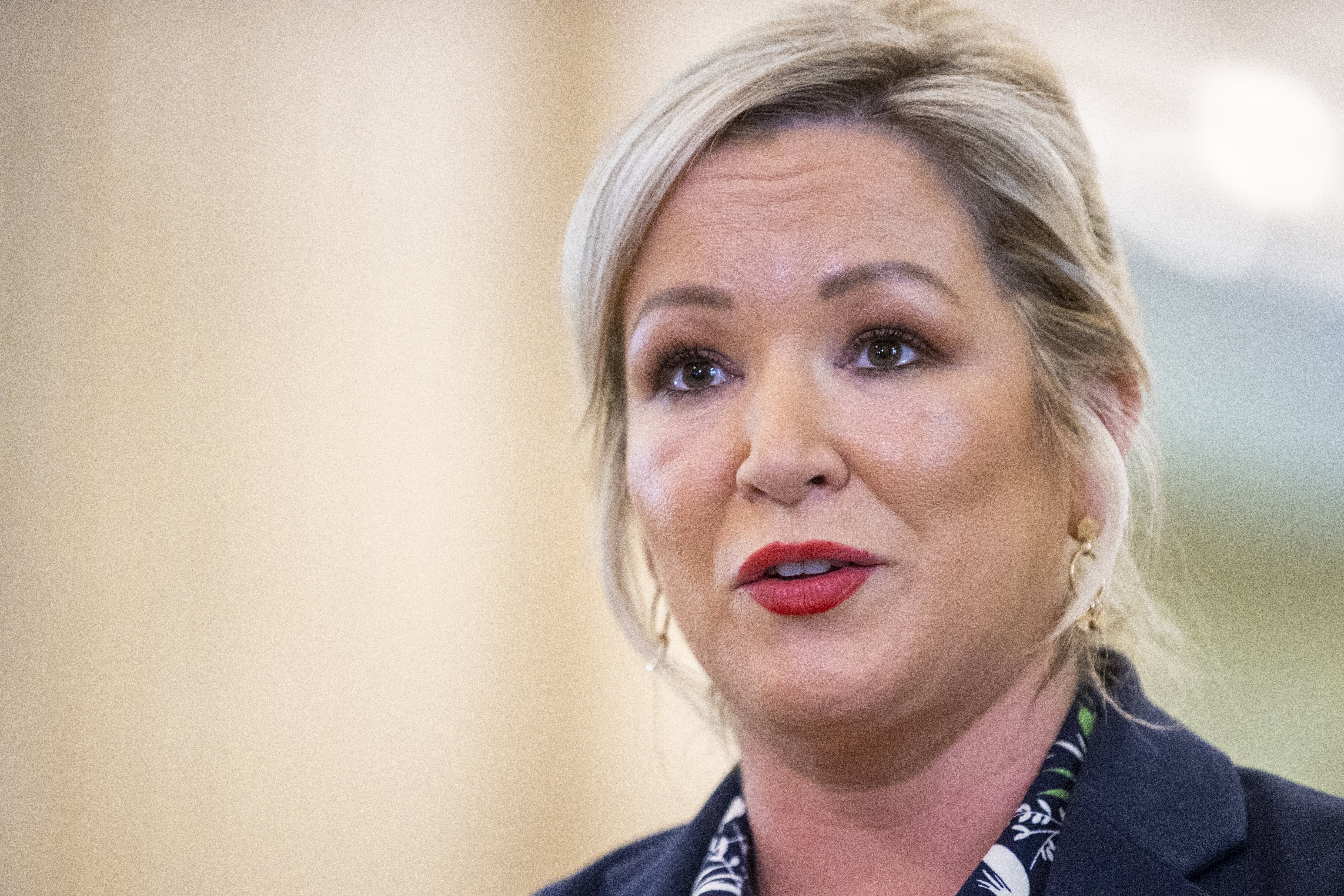 Sinn Fein vice president Michelle O’Neill (PA)