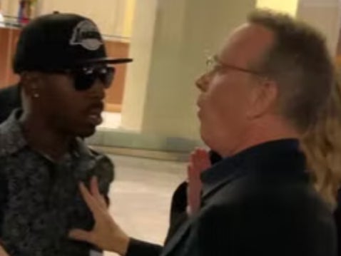 Tom Hanks shouts ‘back the f*** off!’ at fans after wife Rita Wilson is almost tripped over in New York 