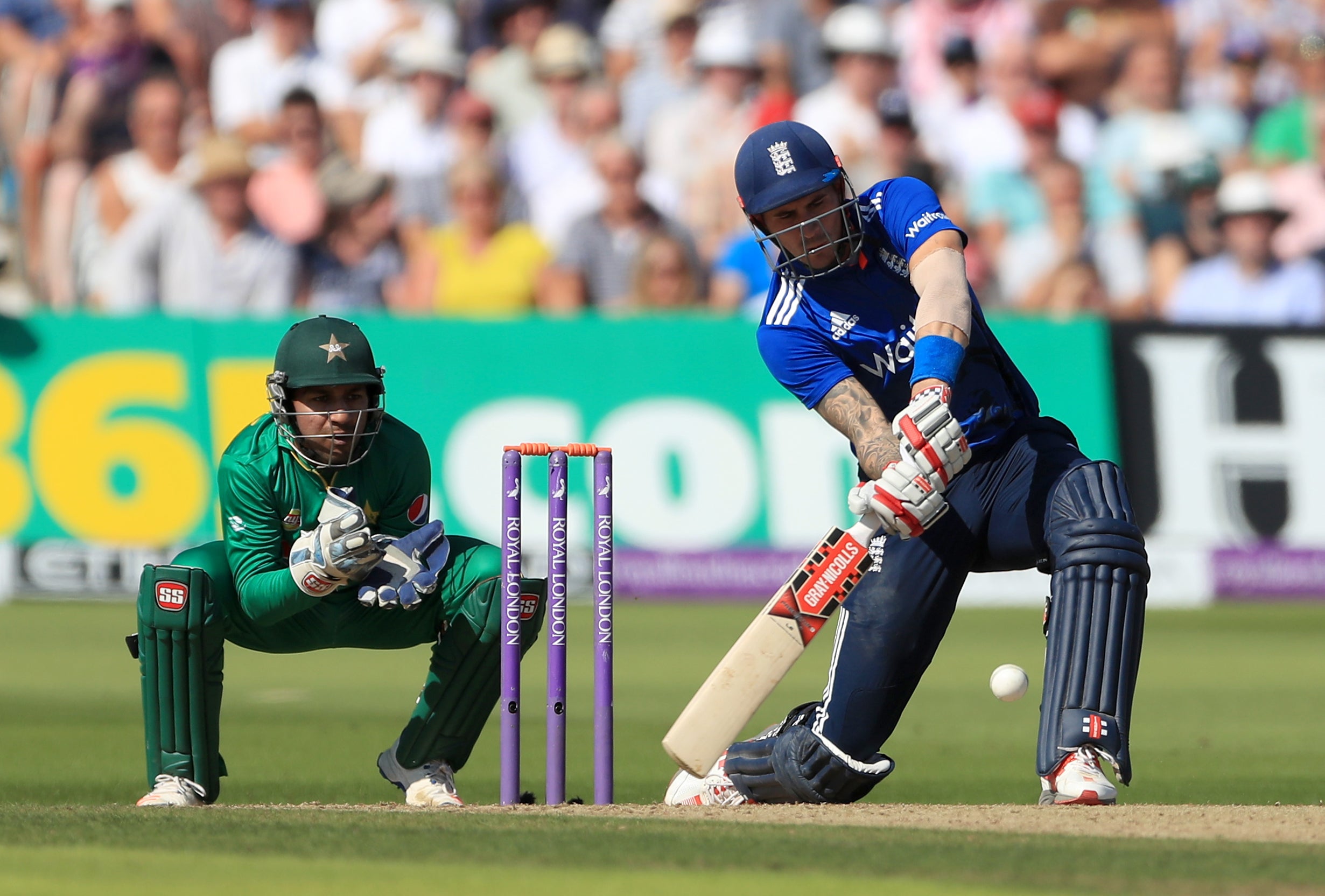 Hales went big against Pakistan at Trent Bridge (Tim Goode/PA)