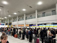 Queues ‘outside terminal’ leave passengers missing flights and losing money