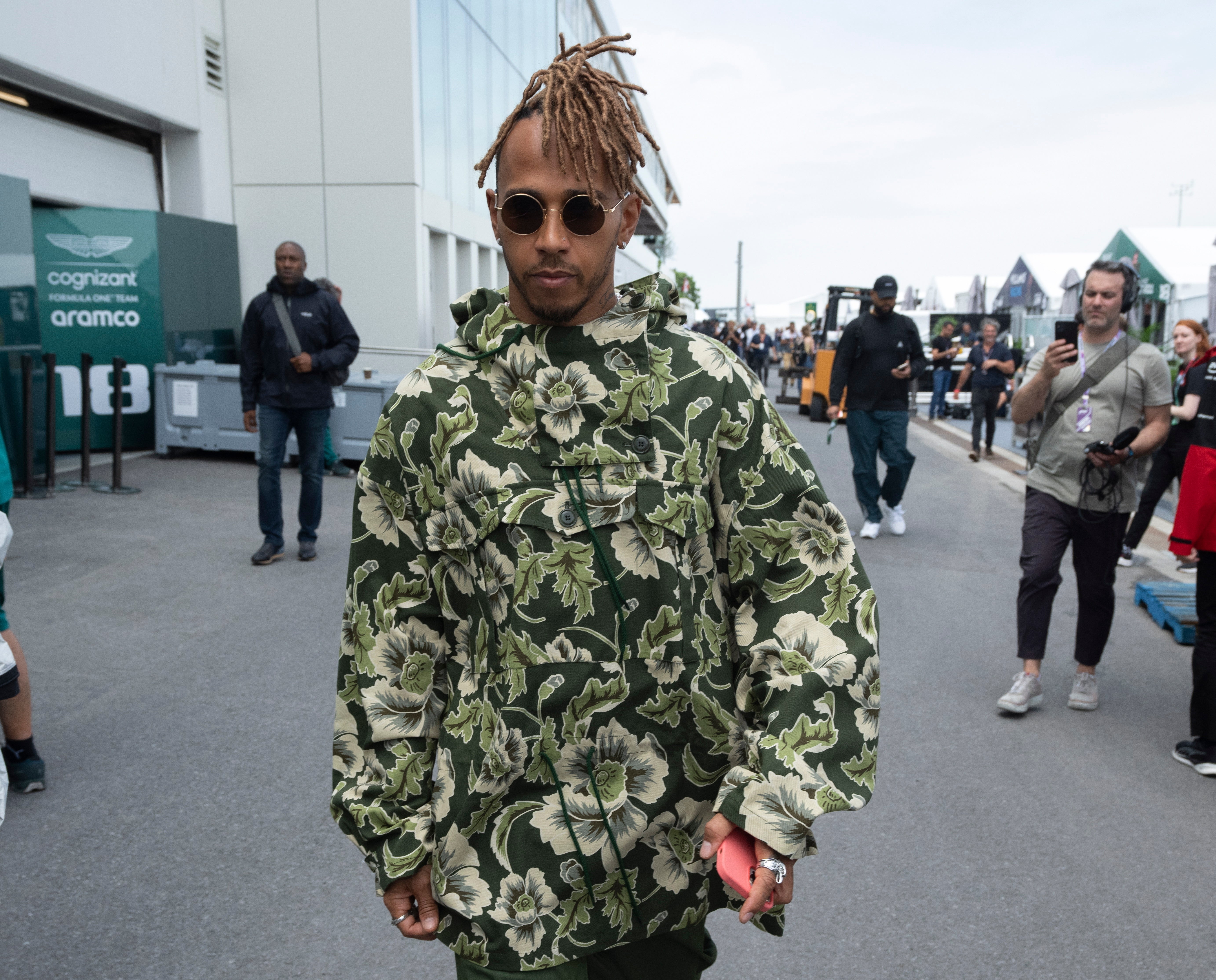 Lewis Hamilton arrived at the Canadian Grand Prix in Montreal after playing on his retro games console. (Ryan Remjorz/AP)