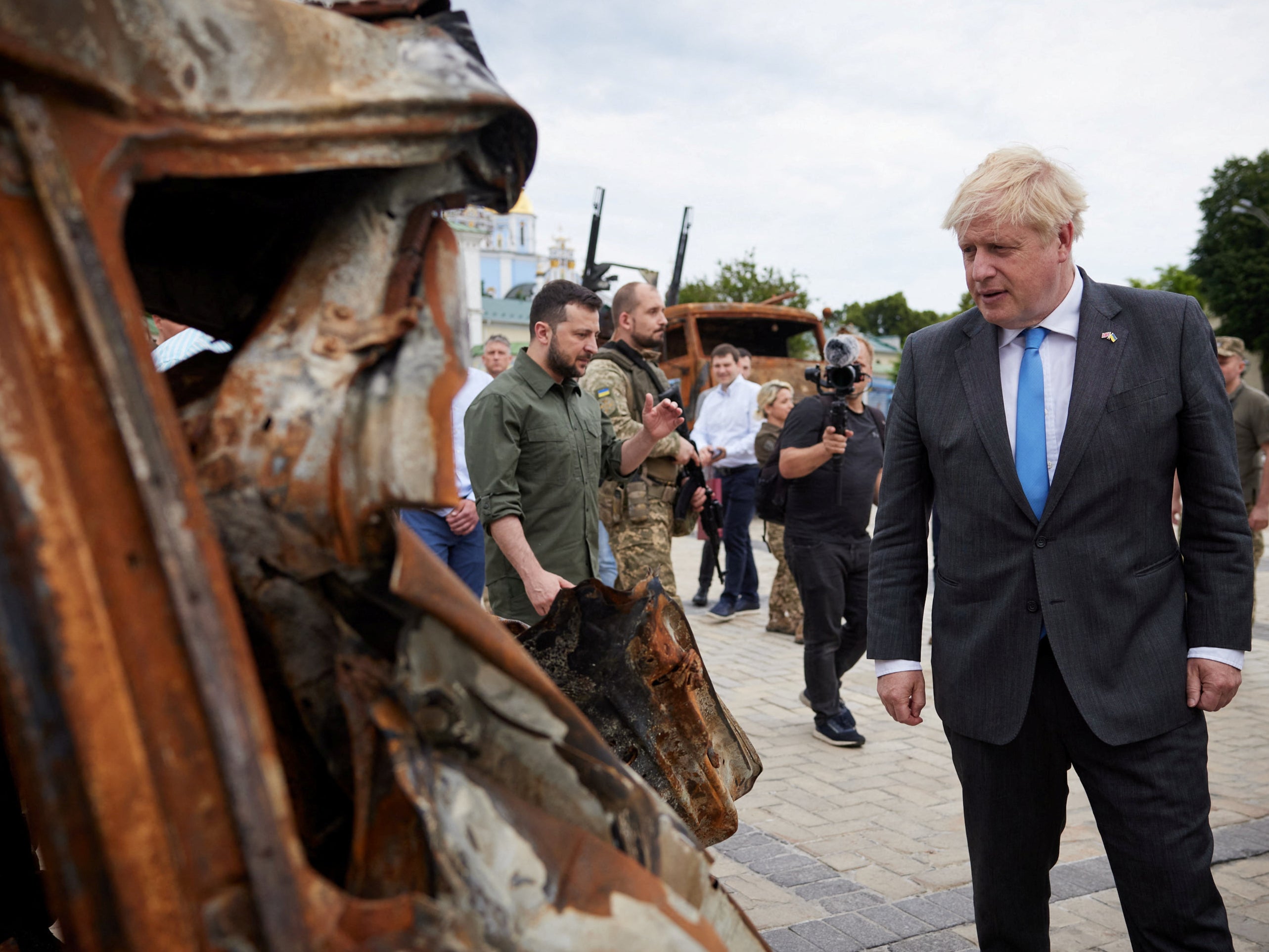 Boris Johnson, the British prime minister, visited Kyiv this week