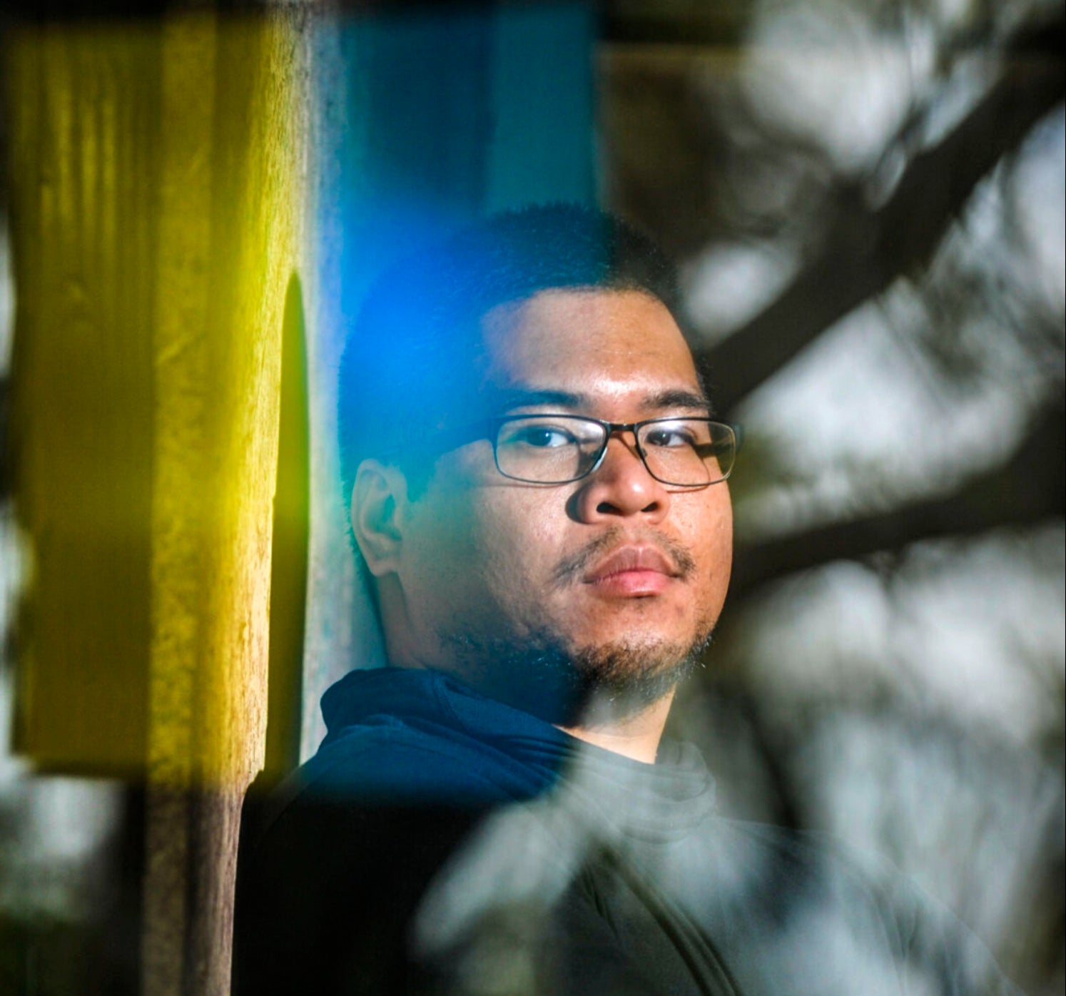 This photo taken April 6, 2022, in Hartselle, Ala., shows U.S. Marine veteran Andy Tai Huynh, who decided to fight with Ukraine in the war against Russia.