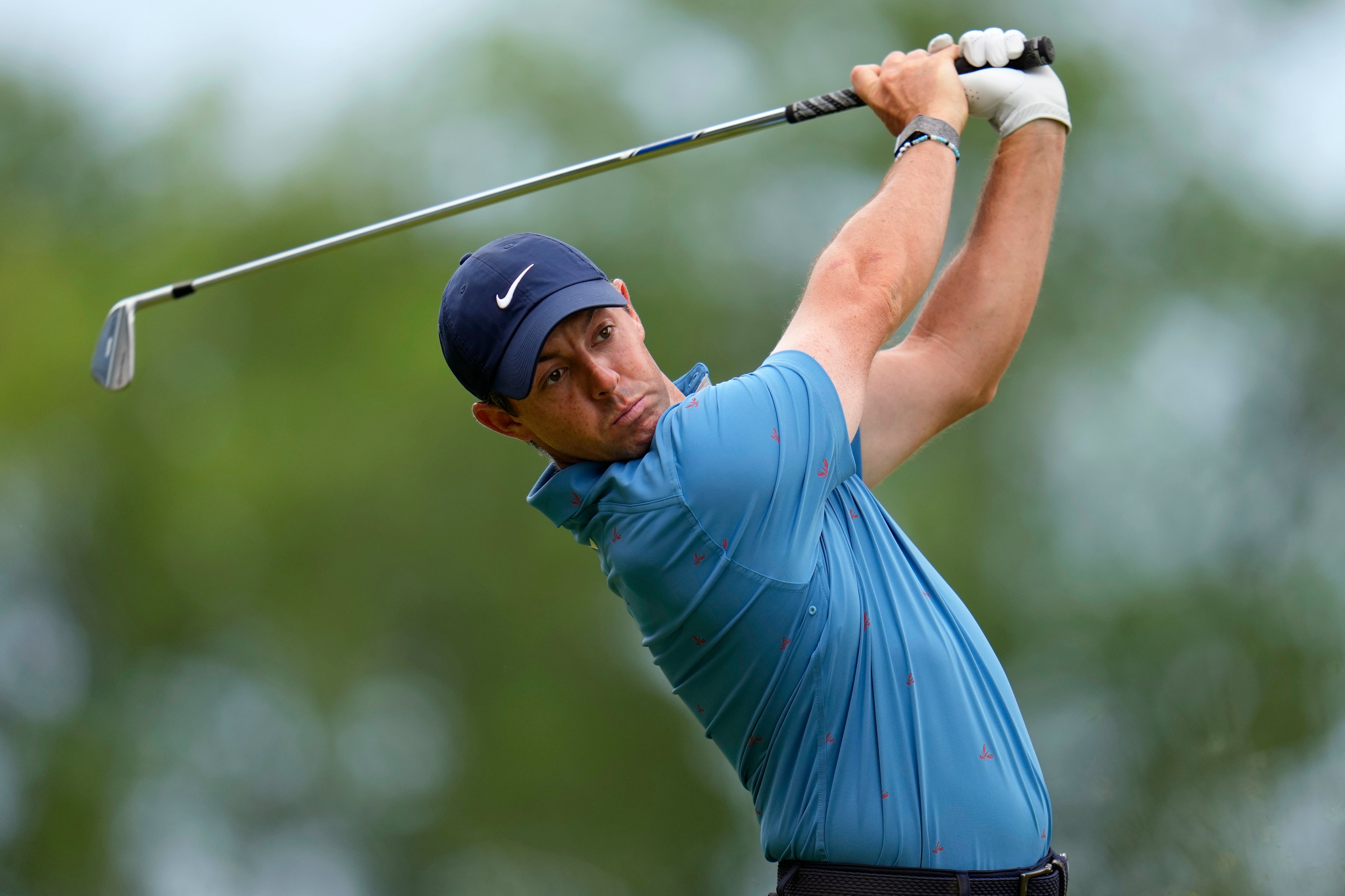 Rory McIlroy was one shot off the lead at the halfway stage of the US Open (Julio Cortez/AP)