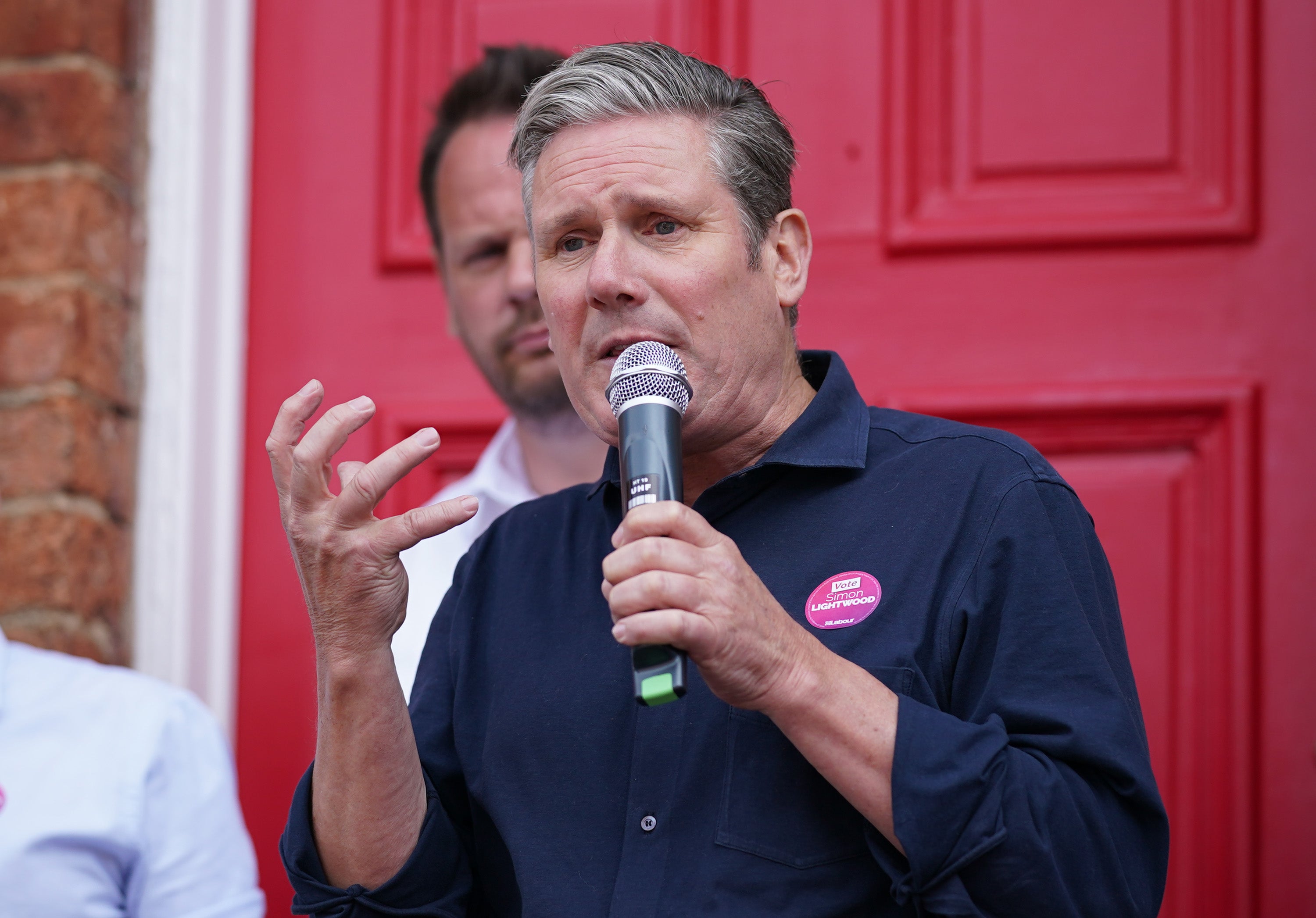 Keir Starmer addressing supporters in Wakefield earlier this week