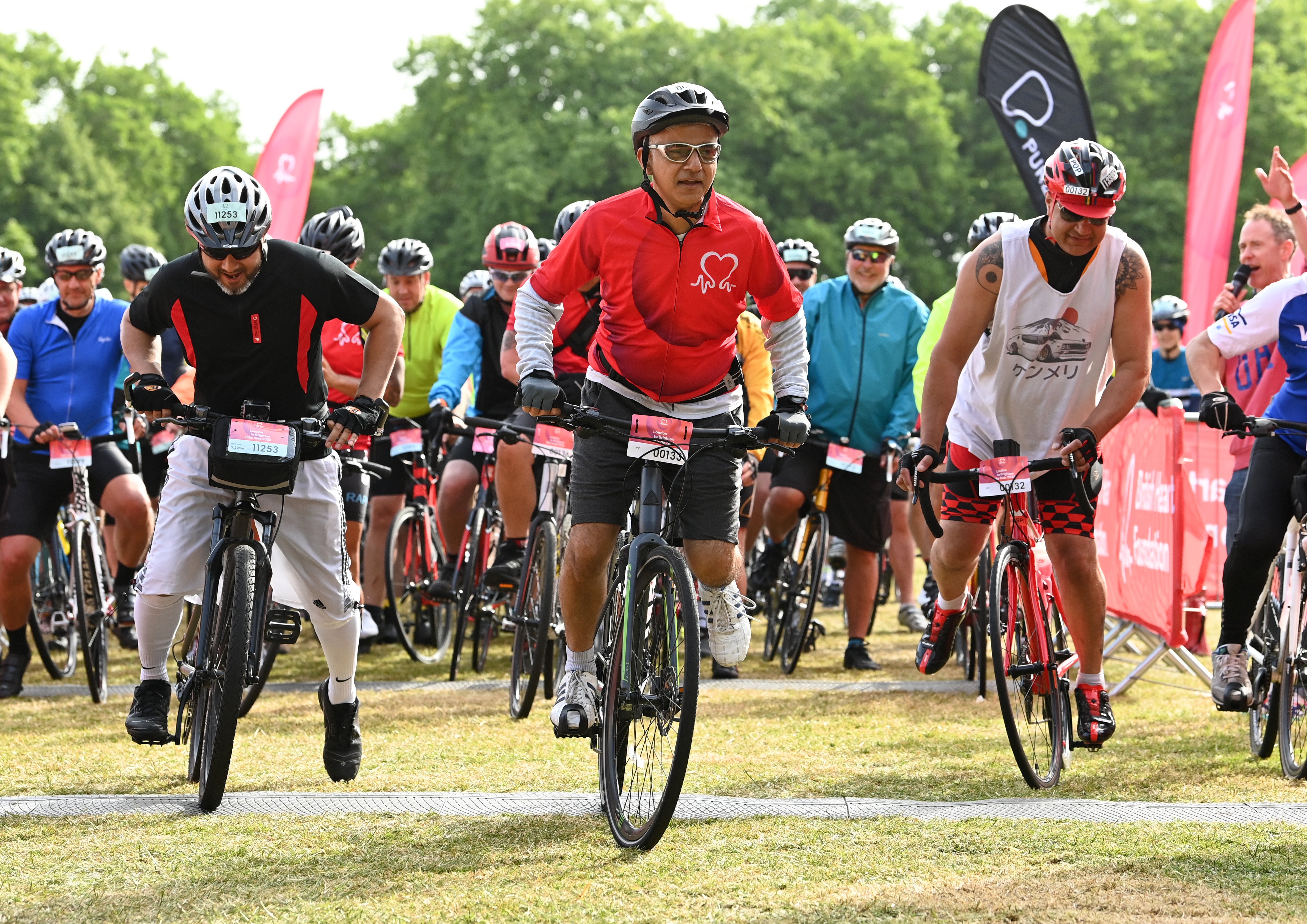 London Mayor Sadiq Khan joined the ride in 2022