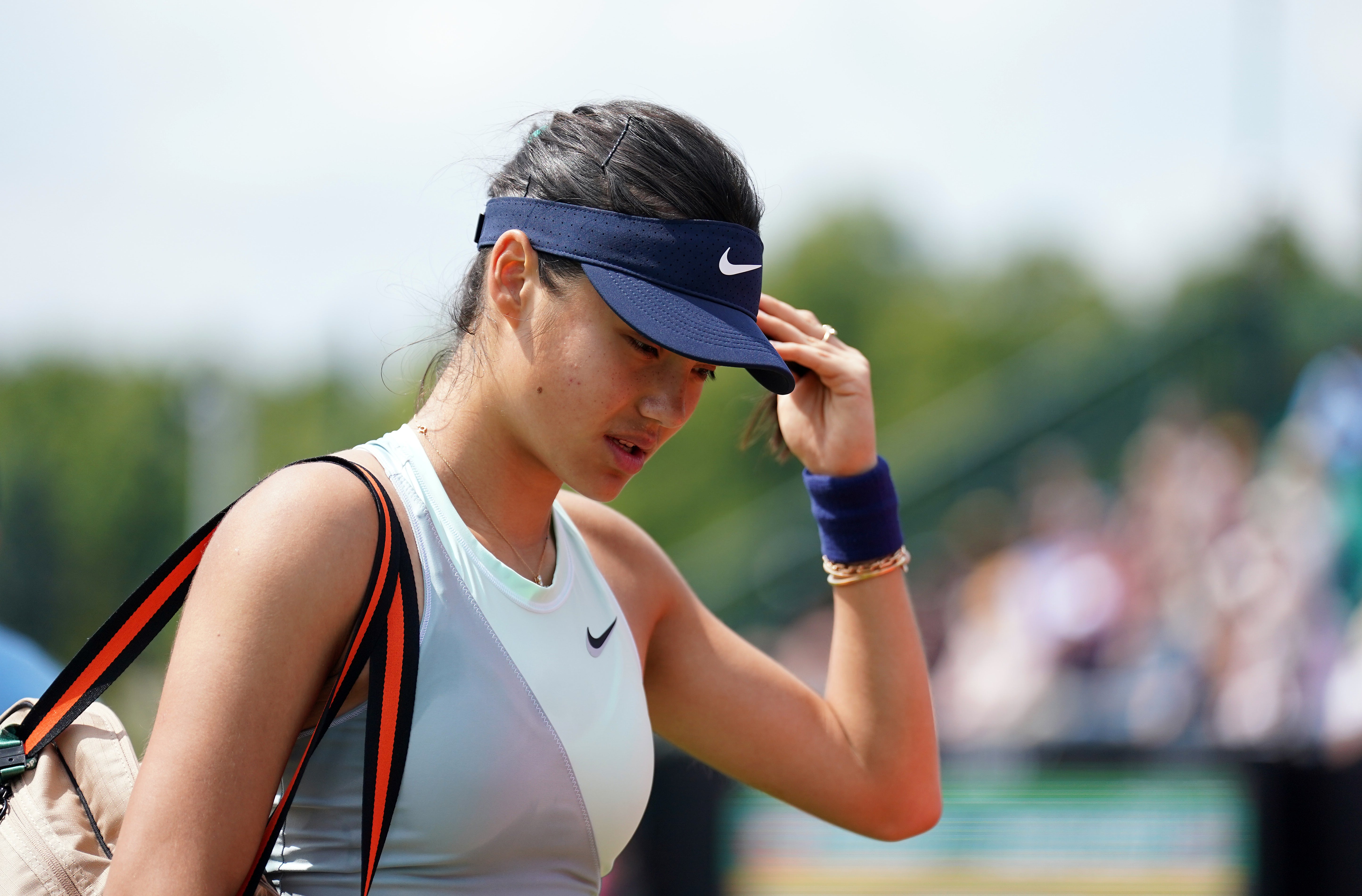 Emma Raducanu sustained an injury at Nottingham earlier this month to put her participation at Wimbledon in doubt (Tim Goode/PA)