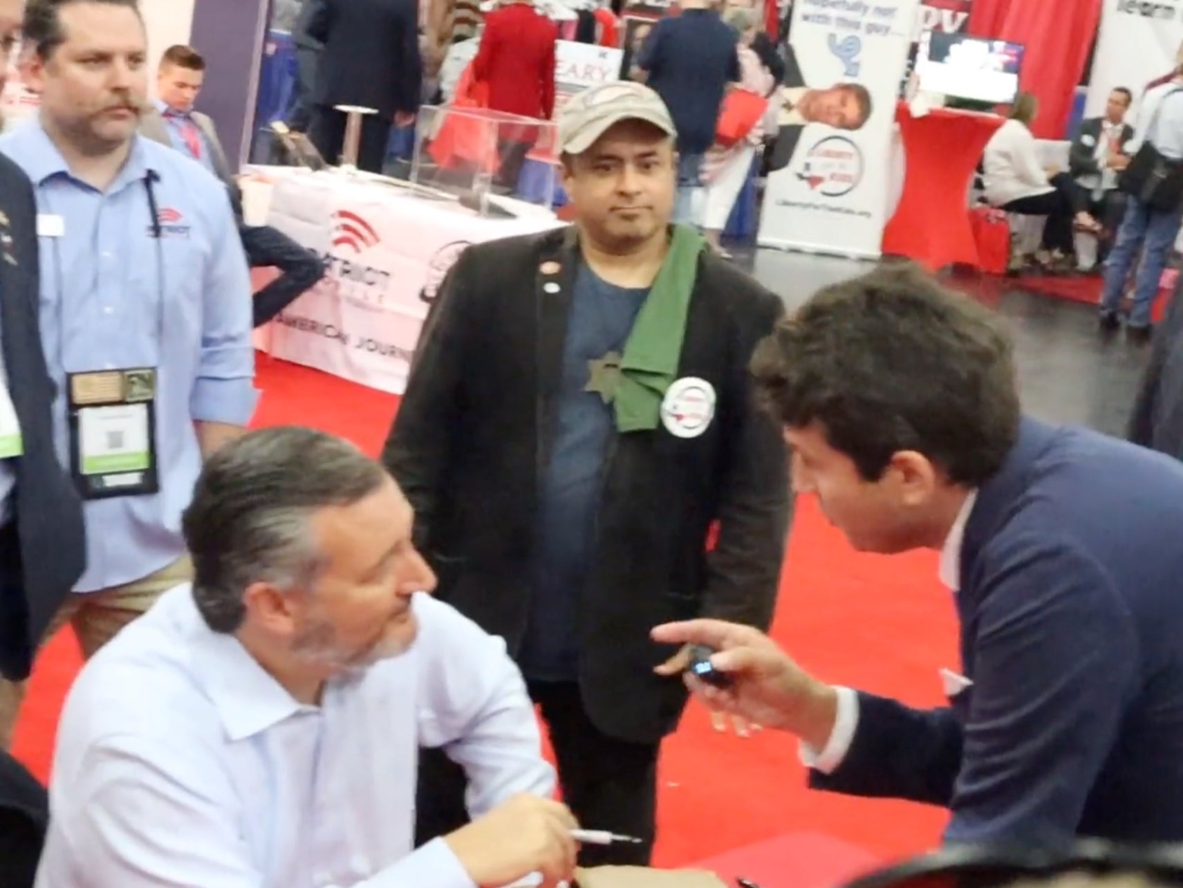 Ted Cruz confronted by right-wing activist Alex Stein and called a ‘globalist’ and ‘coward'