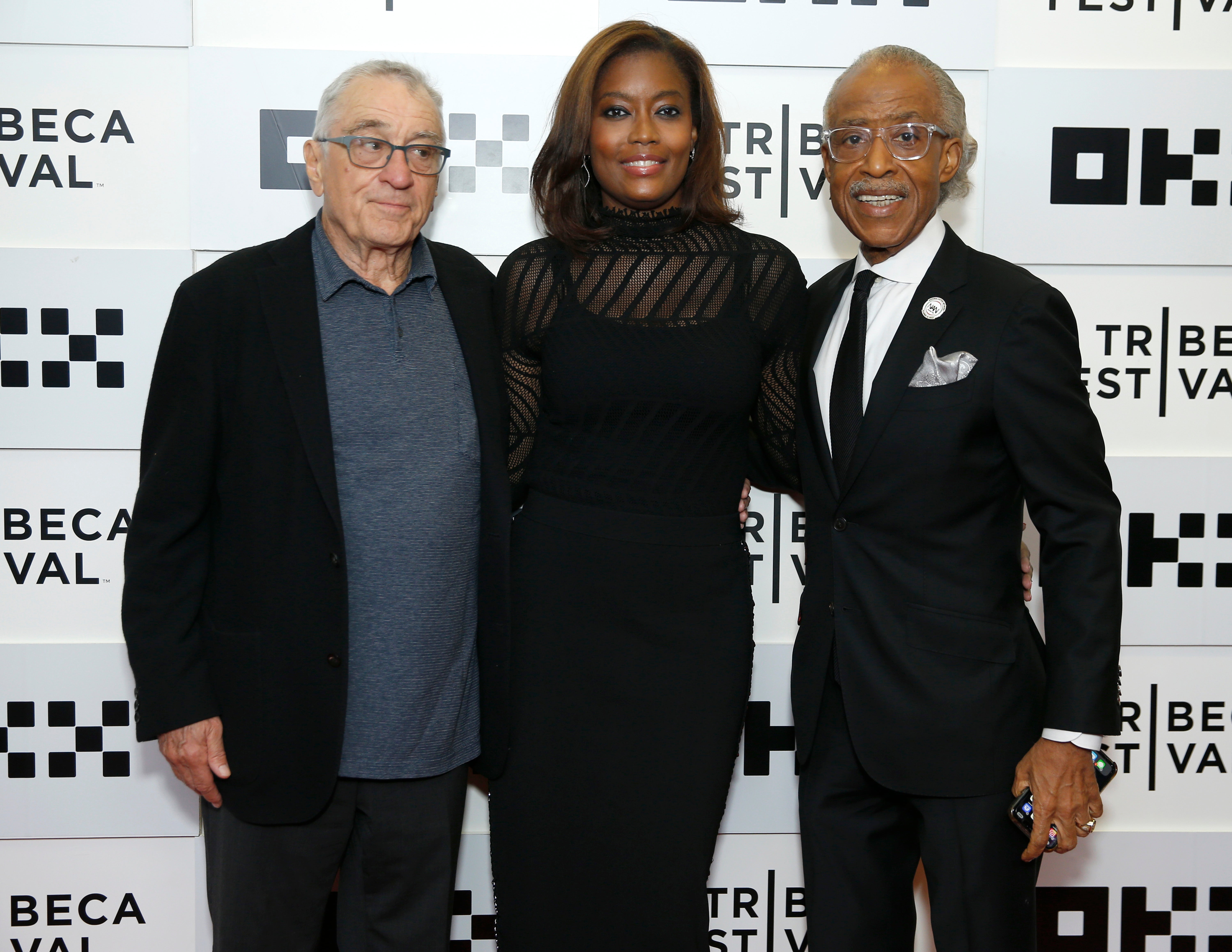 Robert De Niro, MSNBC president Rashida Jones and Al Sharpton attend "Loudmouth" Premiere during 2022 Tribeca Festival