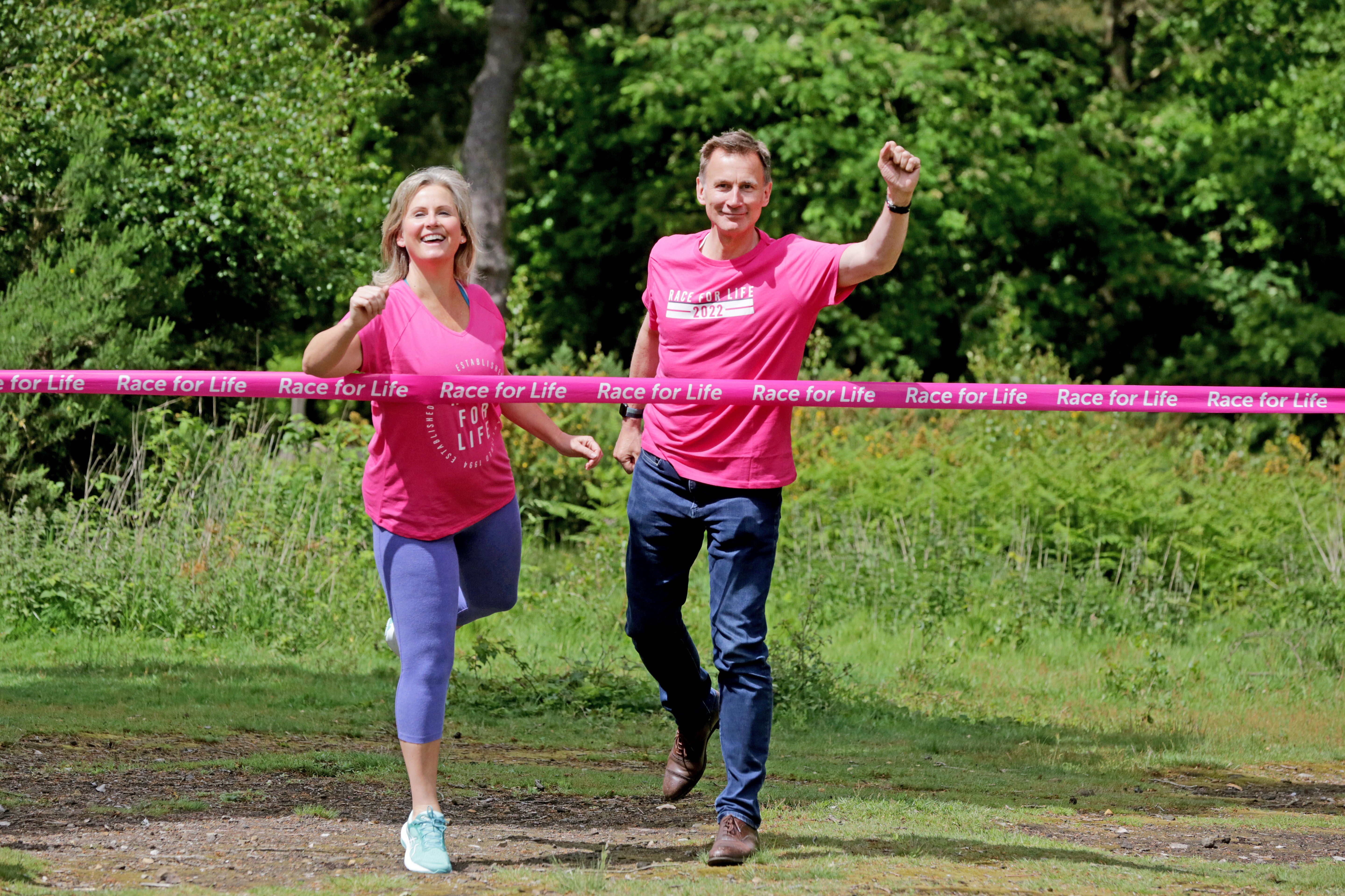 Jeremy Hunt and Angela Richardson will take part in Cancer Research UK’s race