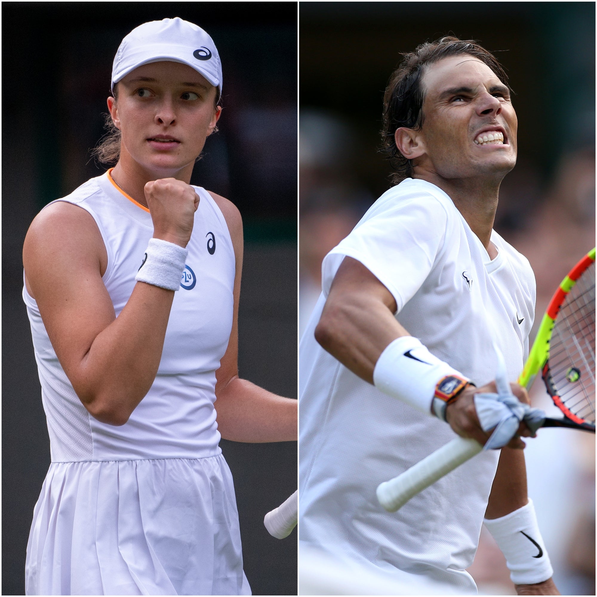 Iga Swiatek and Rafael Nadal are the form players heading into Wimbledon (Ben Solomon/AELTC Pool/Steve Paston/PA)