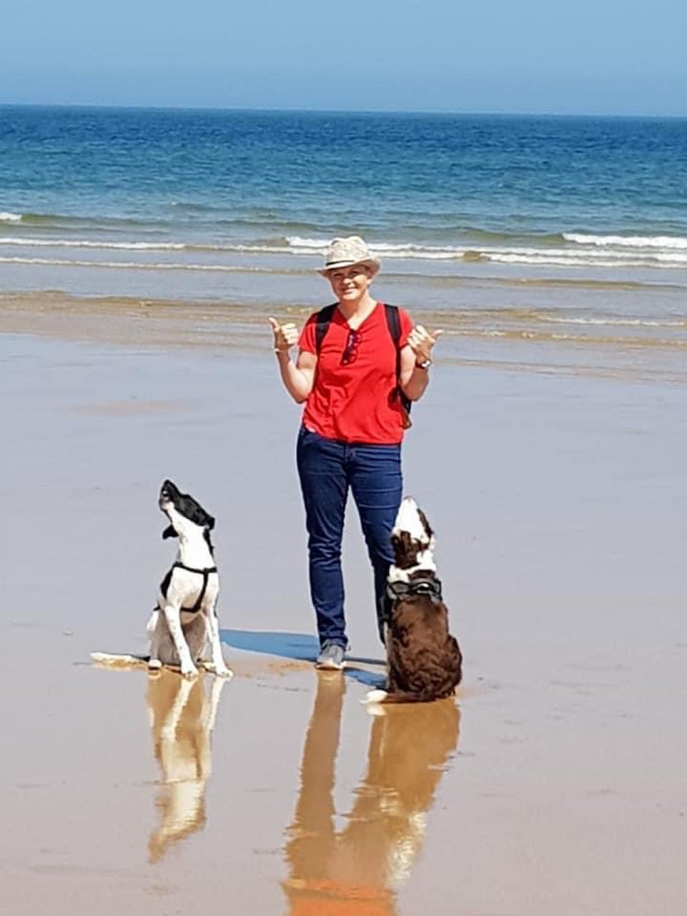 Anna Kane in 2013 with her dogs Patch and Archie (Collect/PA Real Life)