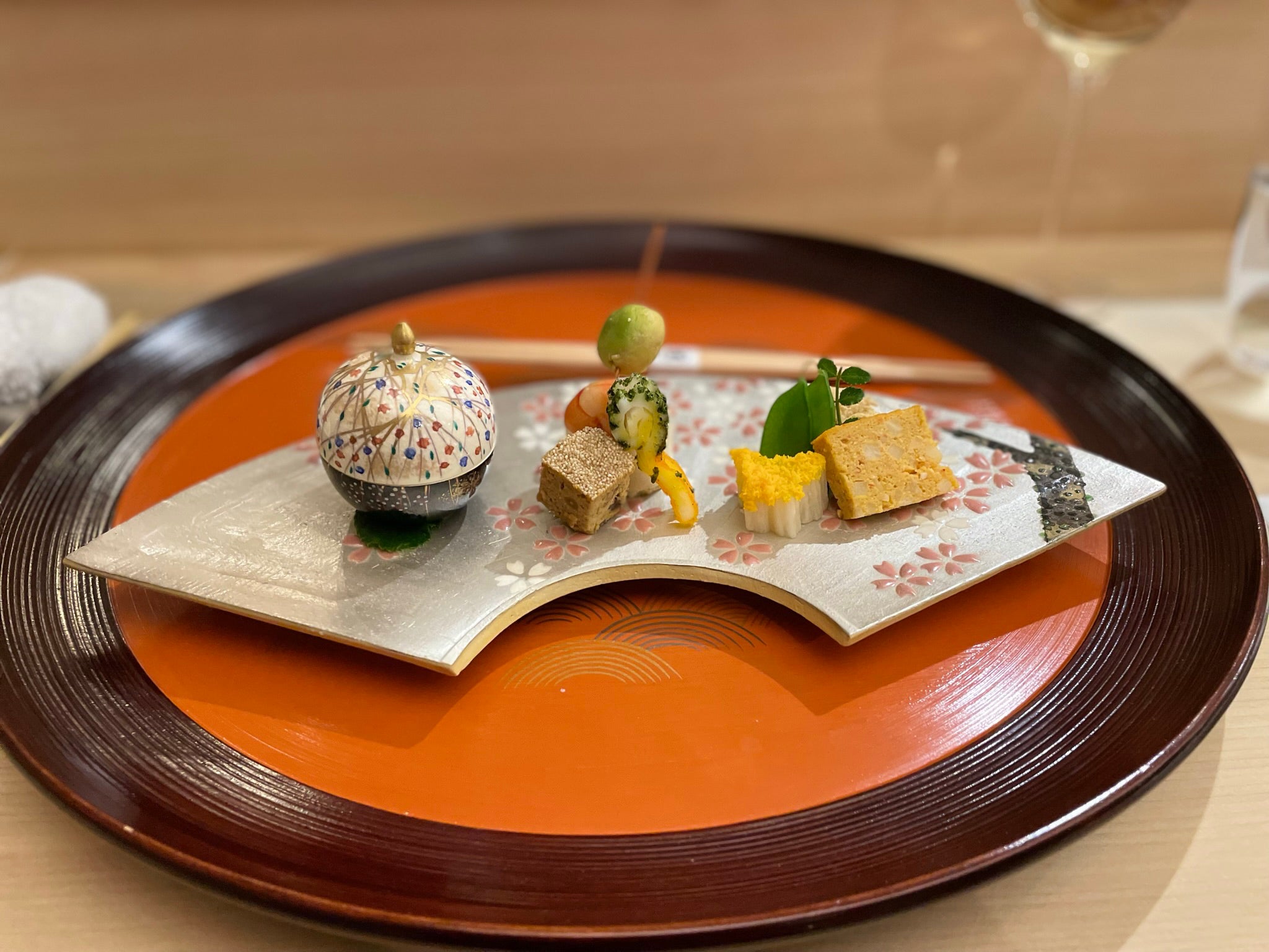 Roketsu’s take on Sakizuke, similar to French amuse-bouche