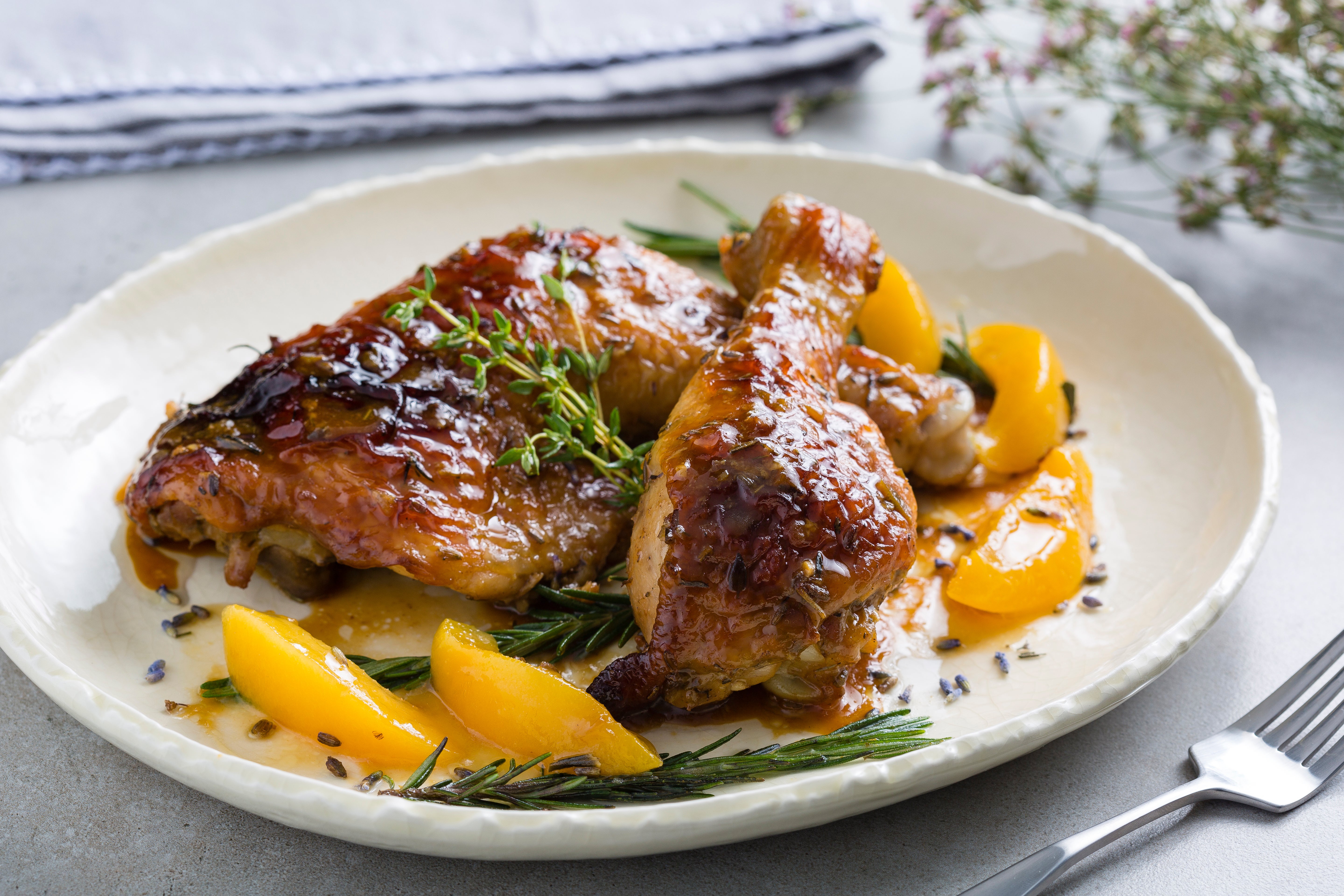 Shop-bought jam is a shortcut to intense flavour in this chicken recipe