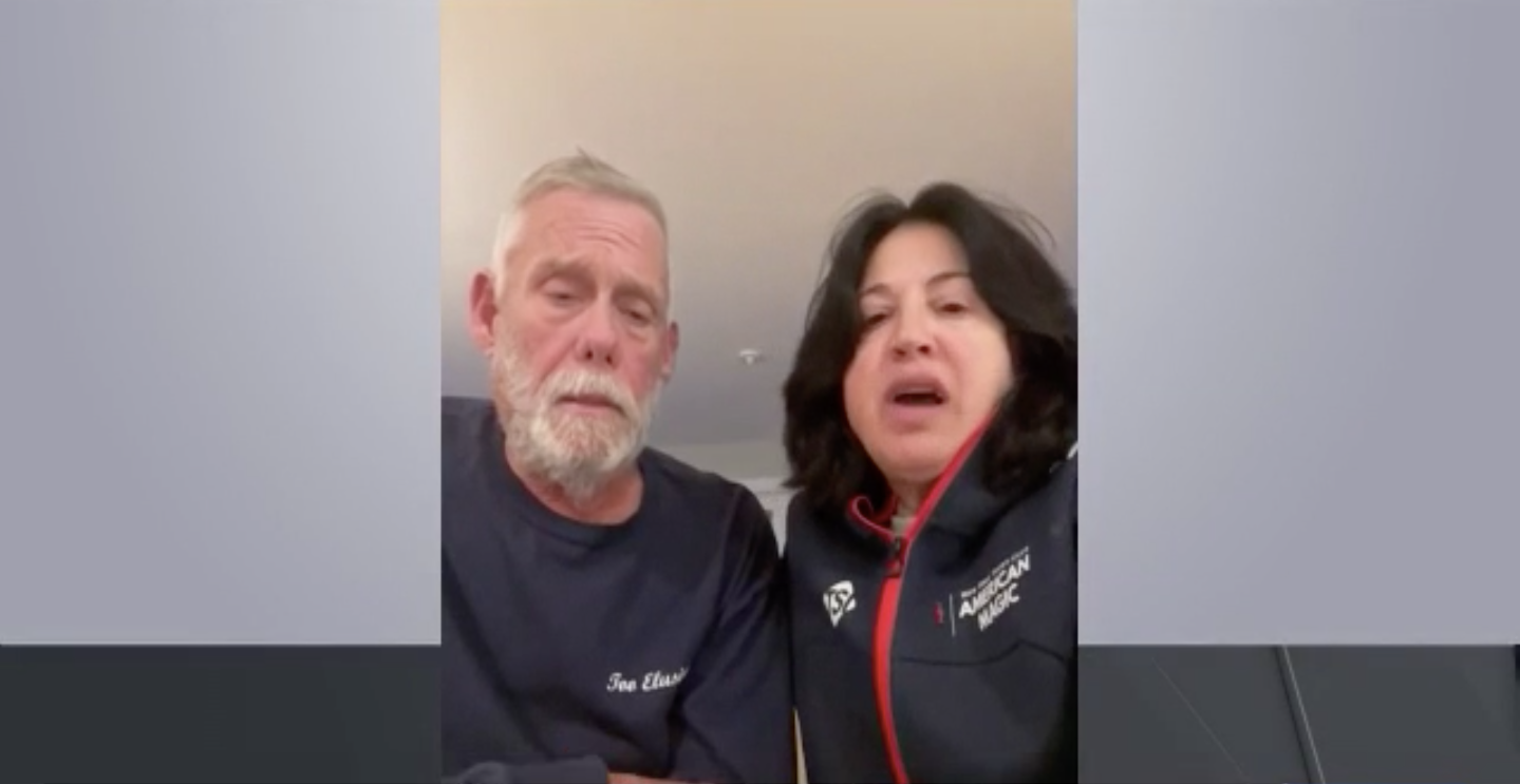 Arthur and Diane Watson spoke with NBC News Boston the day after their yacht caught fire