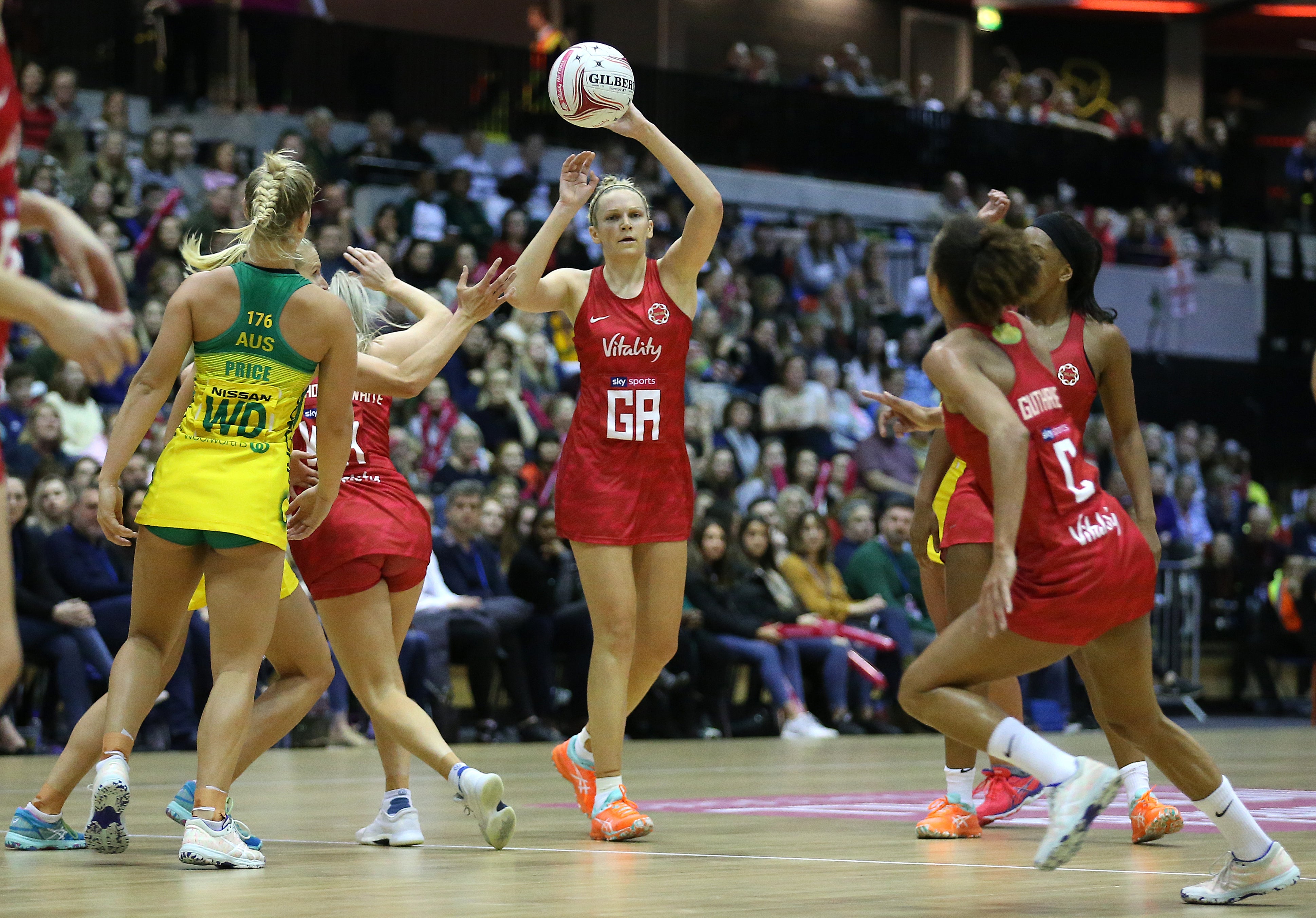 Jo Harten is one of seven 2018 gold medallists named in the England netball squad (Nigel French/PA)