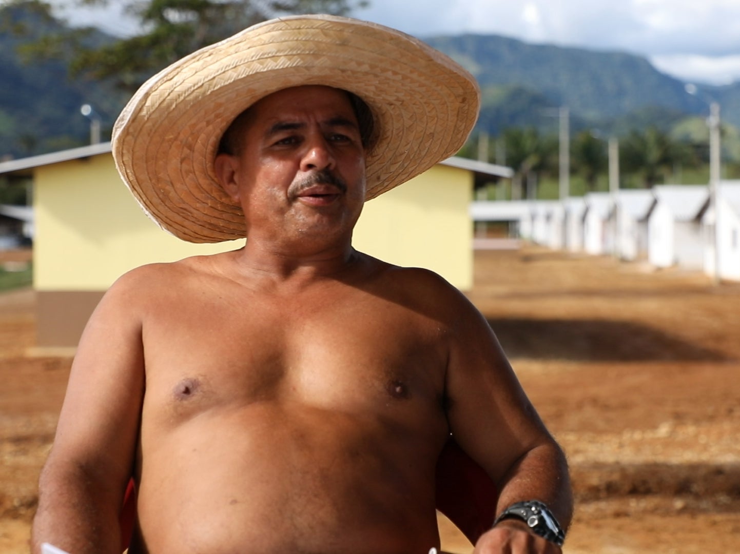 Olmedo Vega spent 35 years as a Farc guerrilla commander before moving to the Agua Bonita demobilisation camp