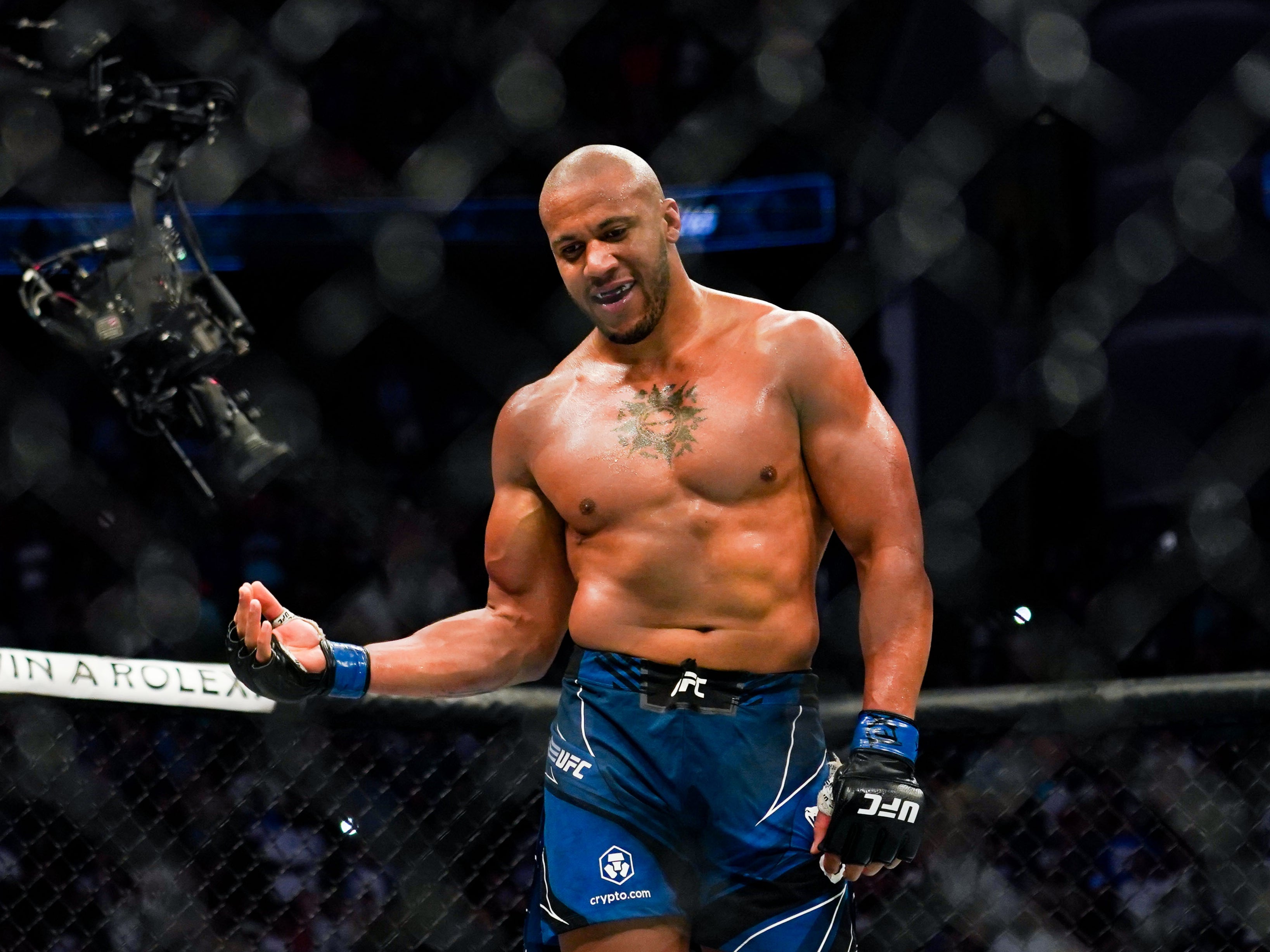 Gane held the interim UFC heavyweight title between August 2021 and January this year