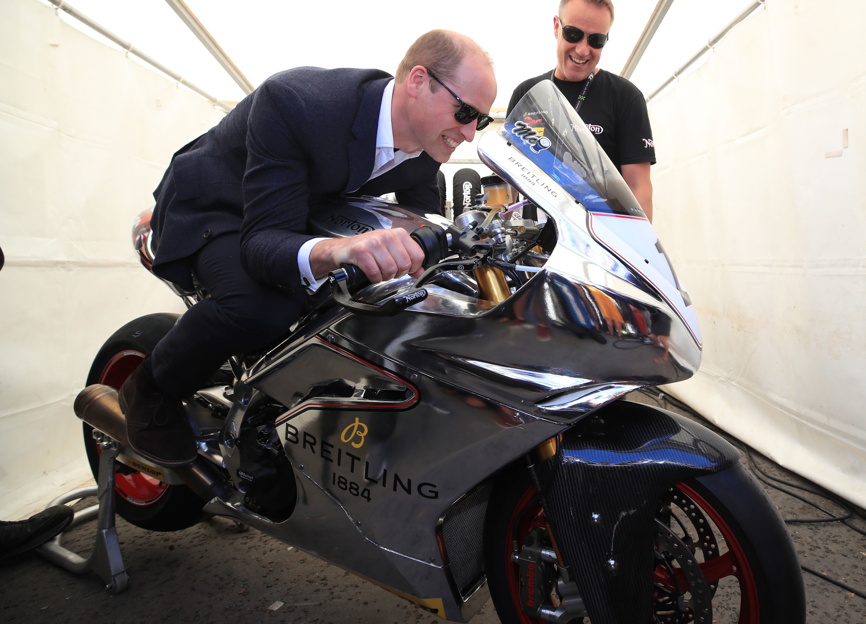 The duke at the Isle of Man TT (Peter Byrne/PA)