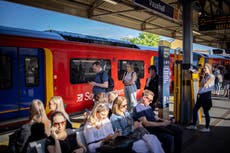 Train strike - live: Victoria and Waterloo stations deserted as UK grinds to halt