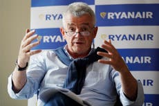 Brexit ‘completely’ to blame for airport chaos, says Ryanair boss – predicting summer-long disruption