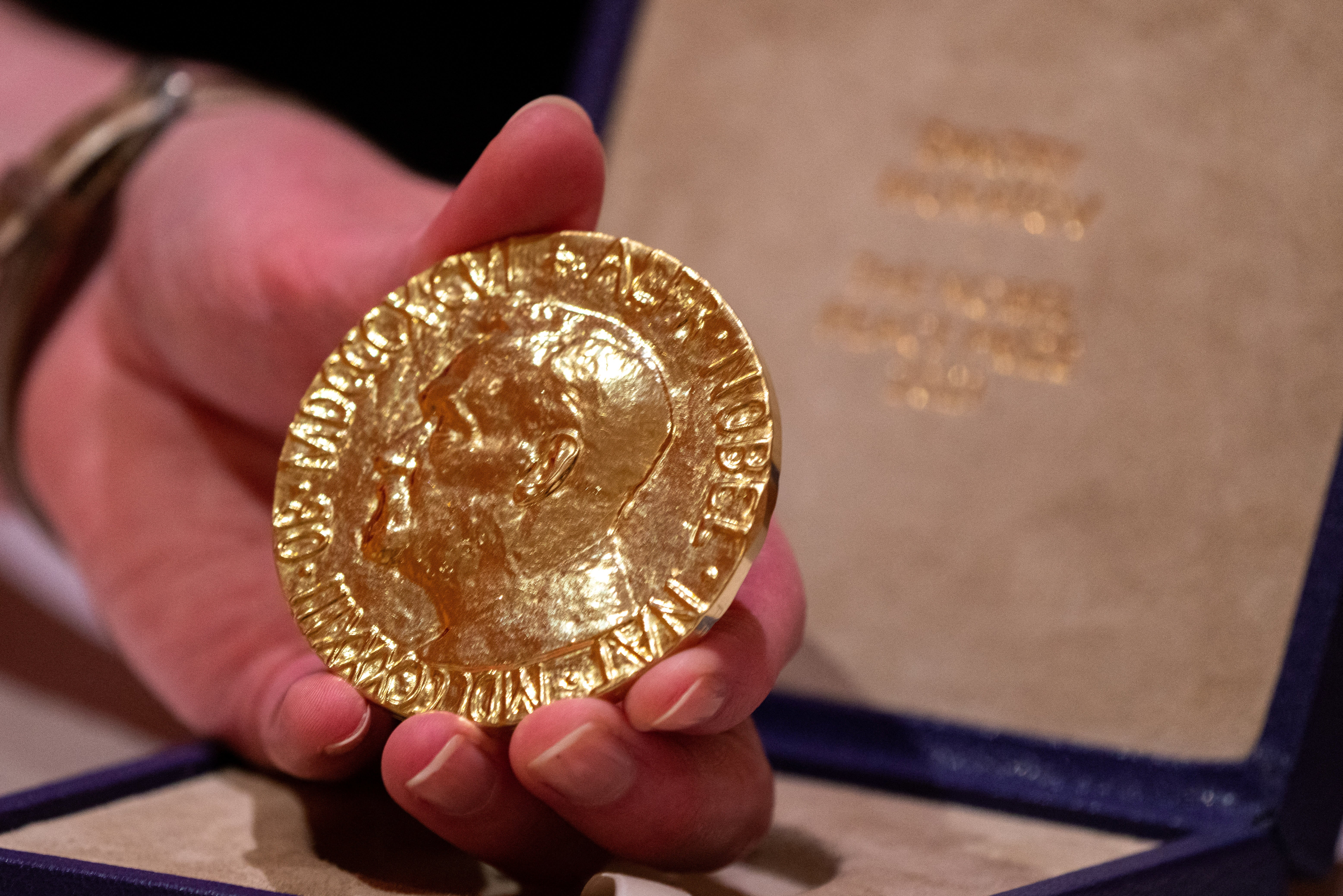 Dmitry Muratov’s 2021 Nobel Peace Prize medal