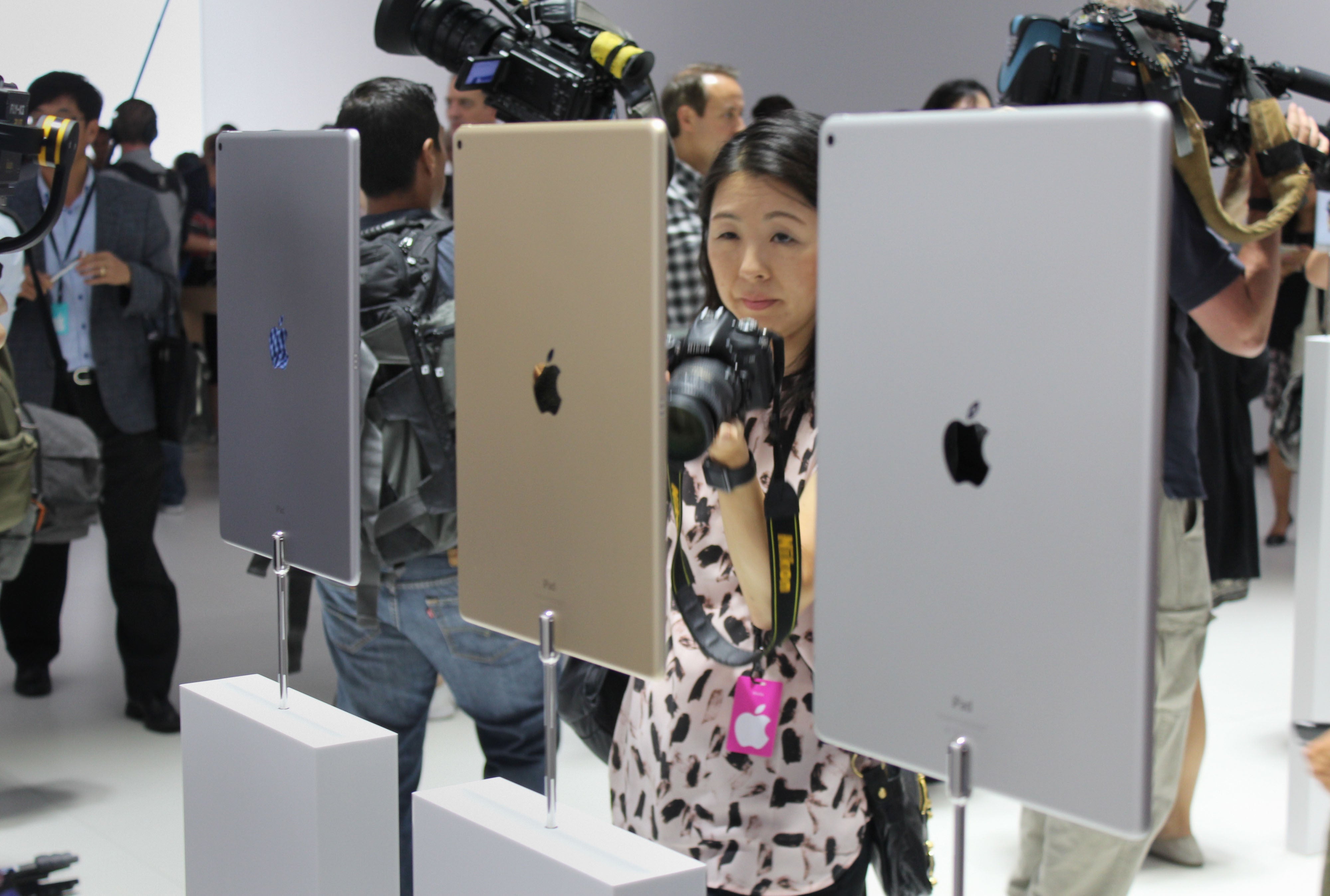 The new Apple iPad Pro which has been unveiled at a live show in San Francisco (PA)