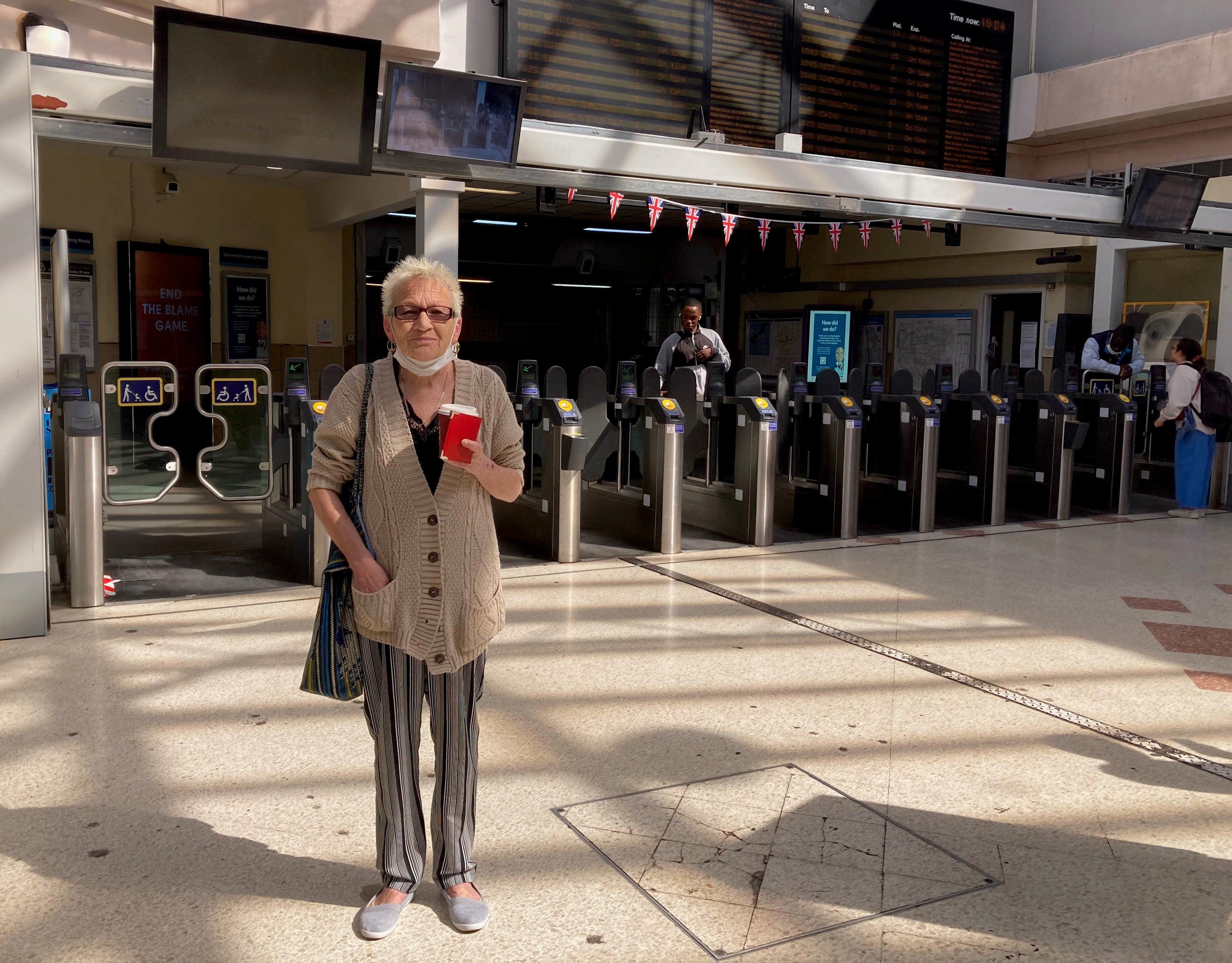 Traveller Susan Millson, 69, said the rail strikes are 'outrageous' and 'awful'