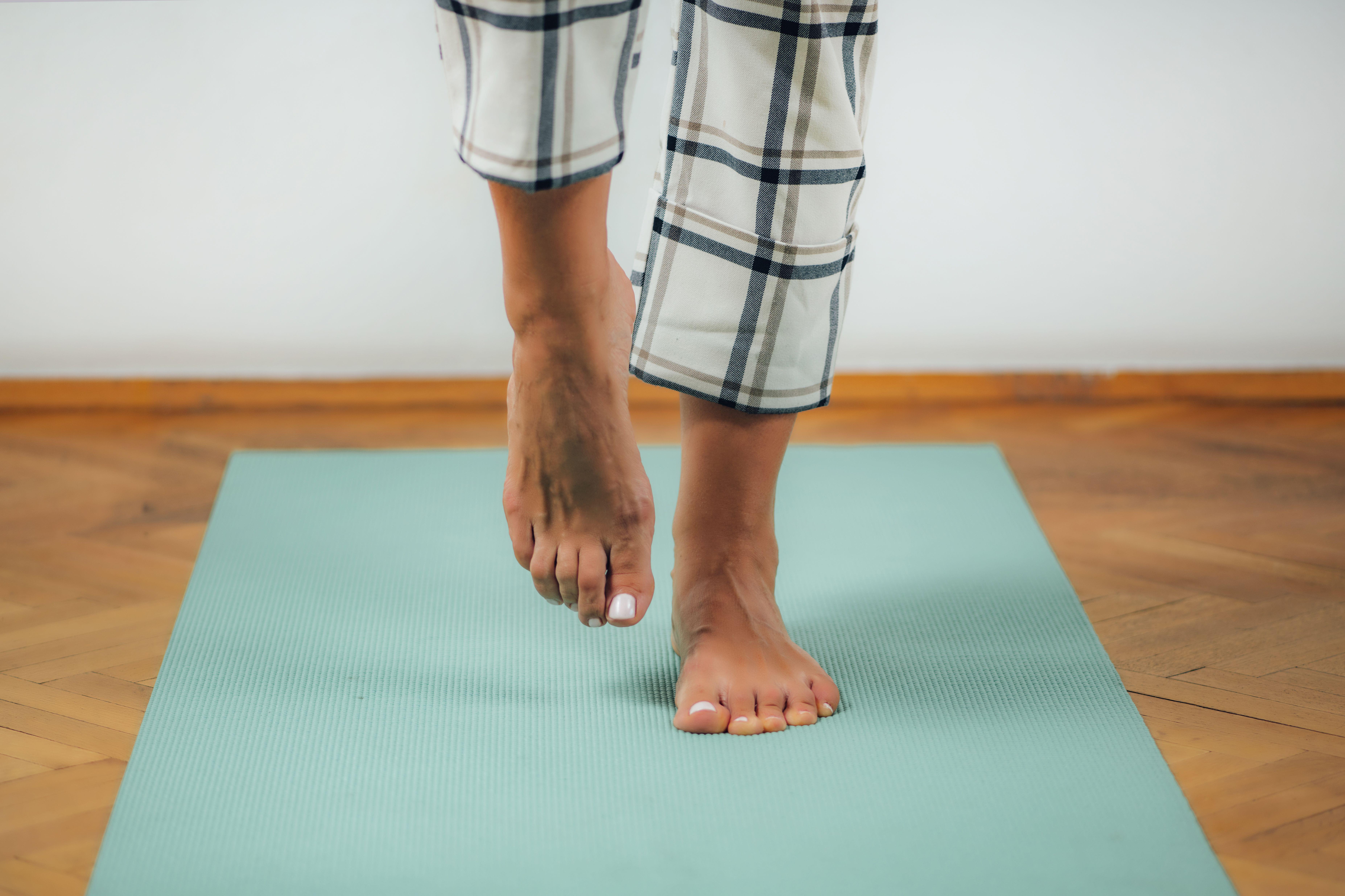 Study participants were allowed three attempts at standing on one leg unaided without additional support (Alamy/PA)