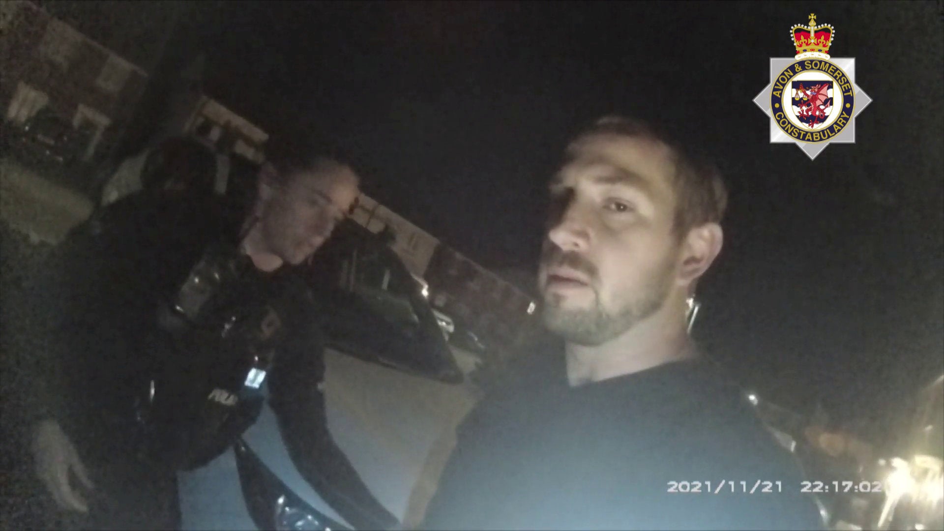 Collin Reeves on the night he was arrested by police