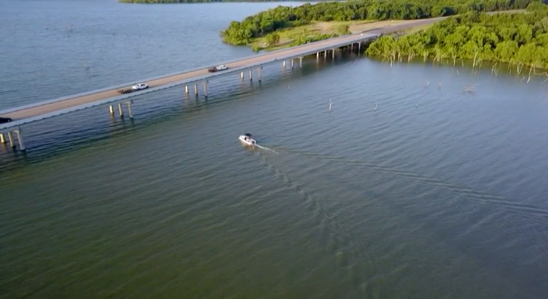 Lake Lavon, in Texas.