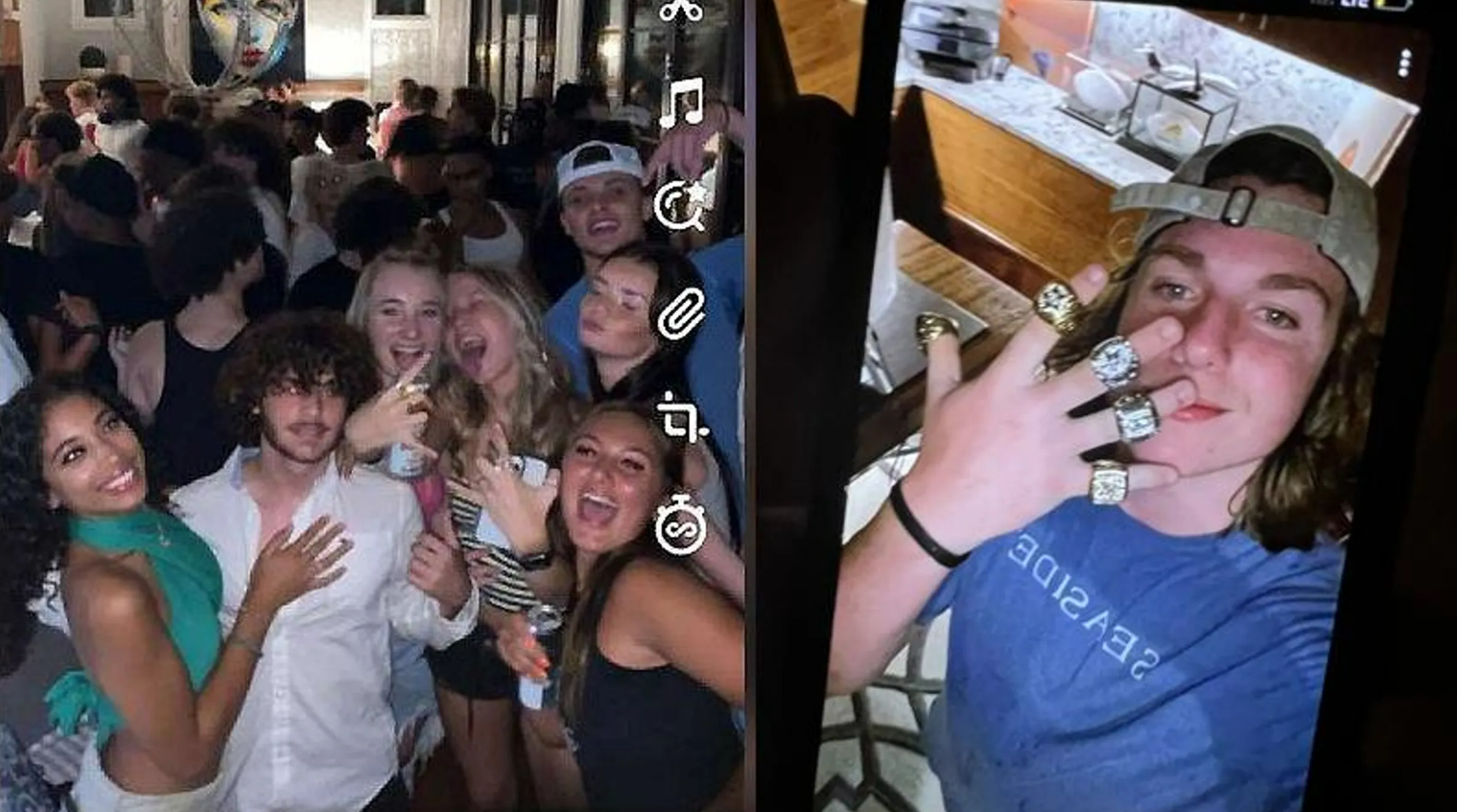 The Walton County Sheriff’s Office shared pictures and video footage gathered from social media which showed young people throwing an illegal house party in a multi-million-dollar home in Florida