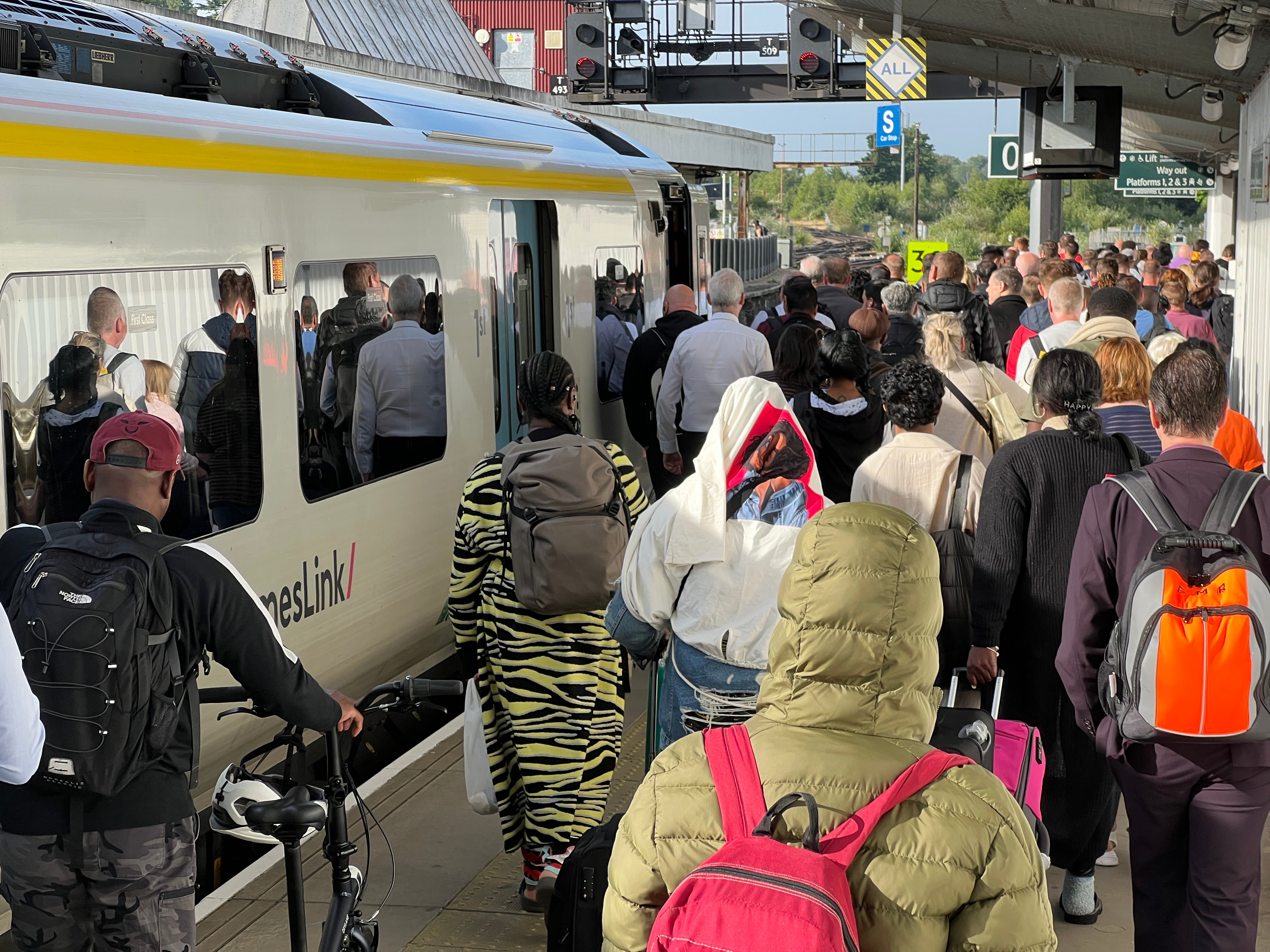 It’s a knockout: the broken-down train at Redhill