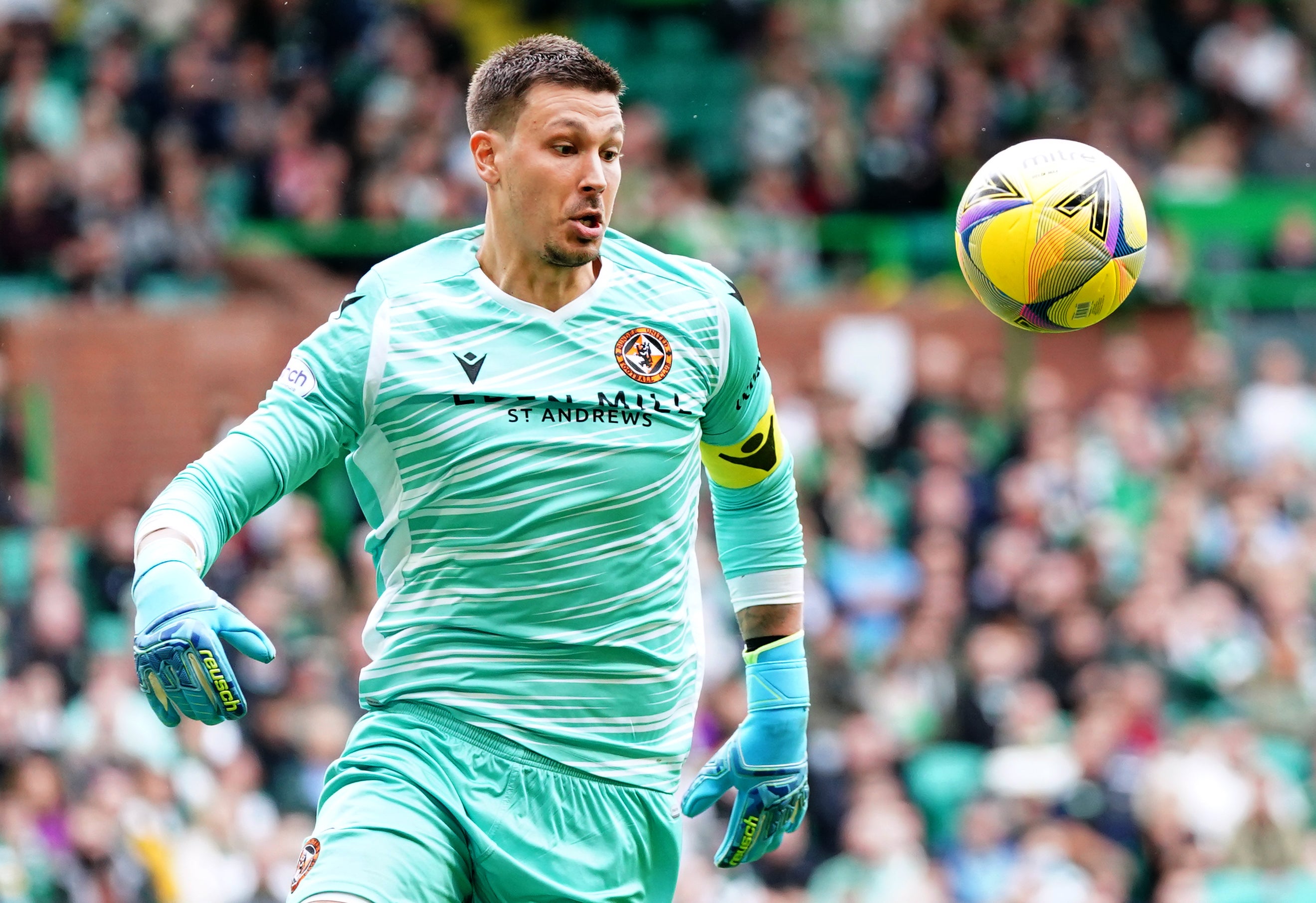 Former Dundee United goalkeeper Benjamin Siegrist has joined Scottish Premiership champions Celtic (Jane Barlow/PA)