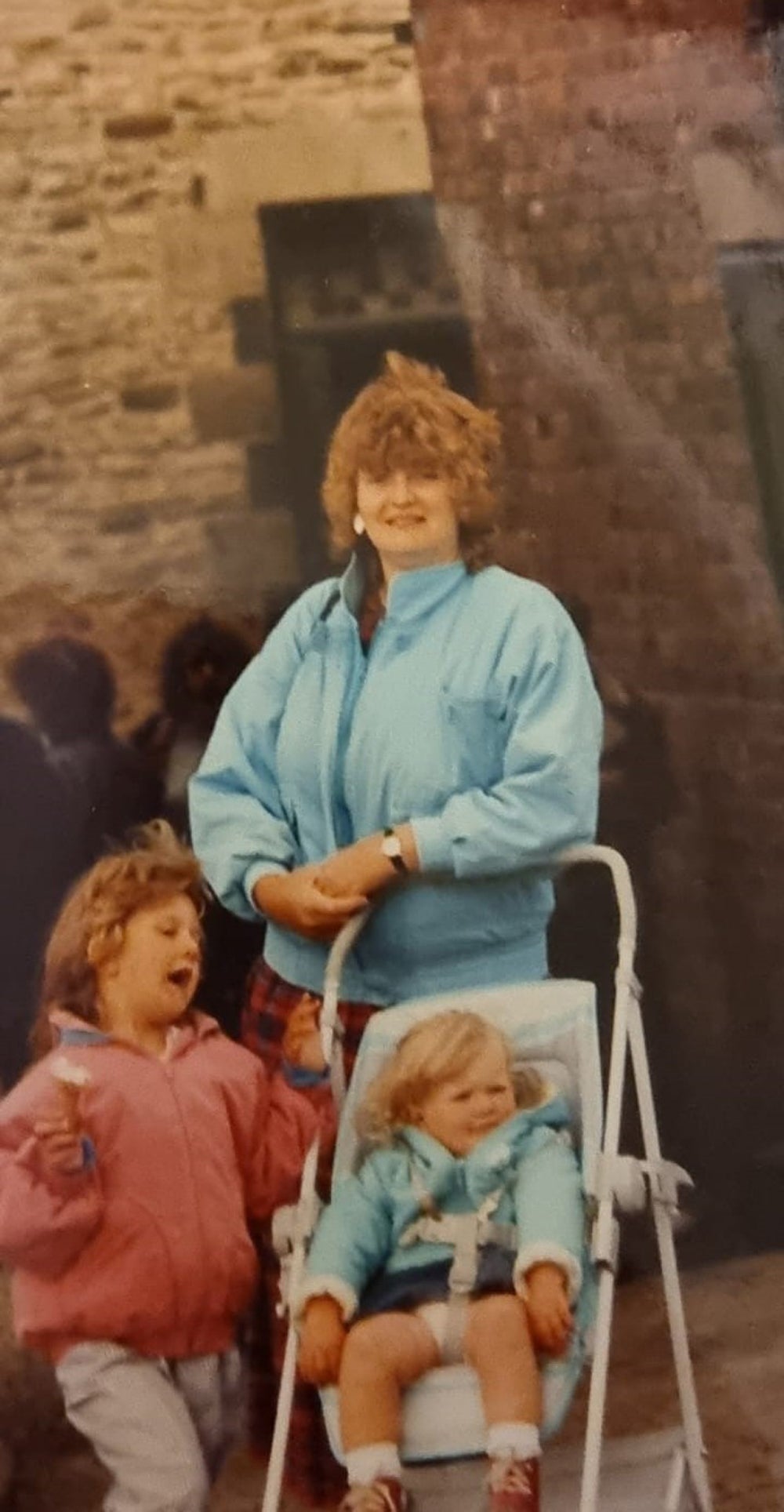 Christine Burnell, aged 26, with her daughters Ruth and Claire in 1989 (Collect/PA Real Life)