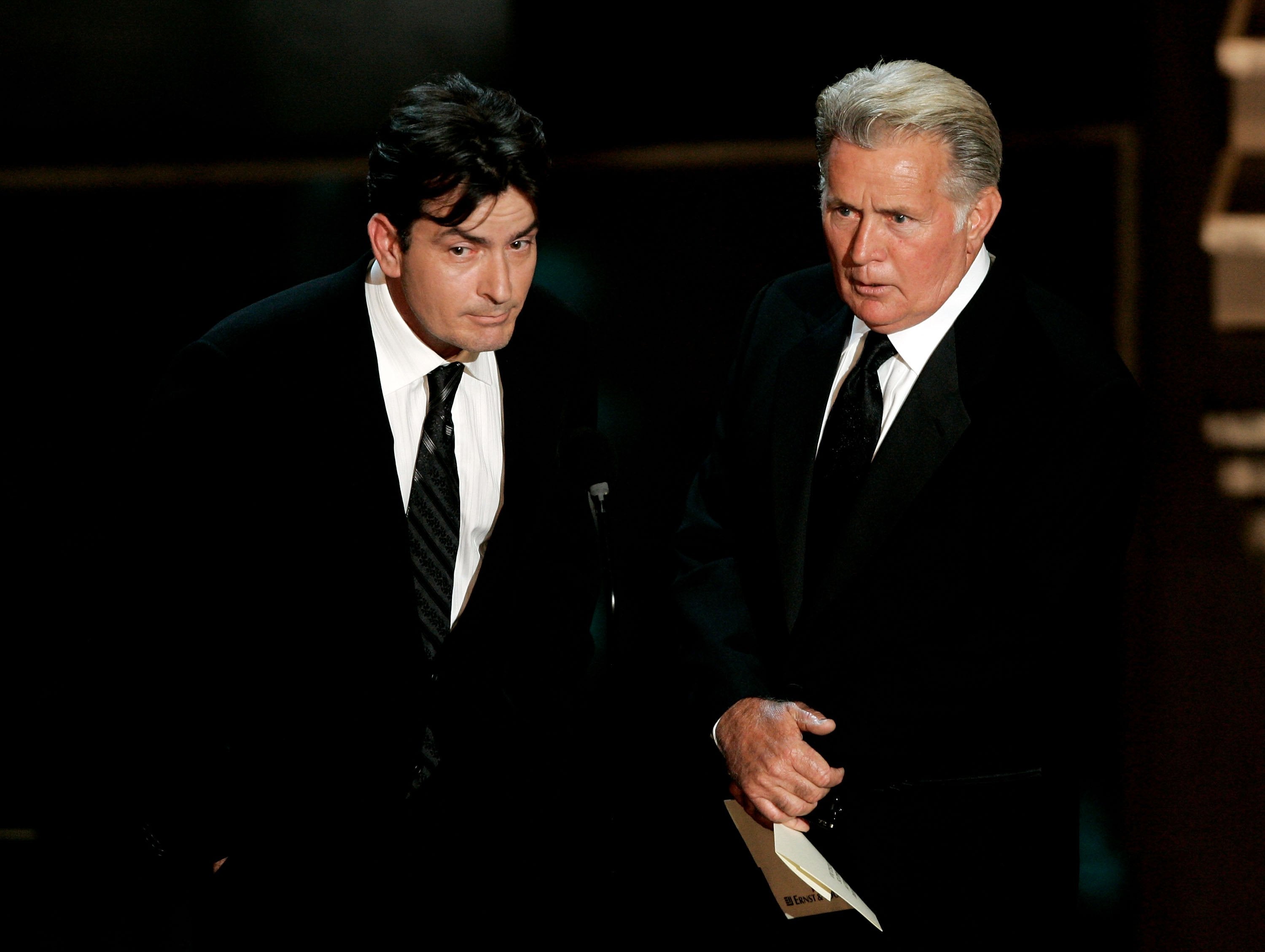 Charlie Sheen and Martin Sheen