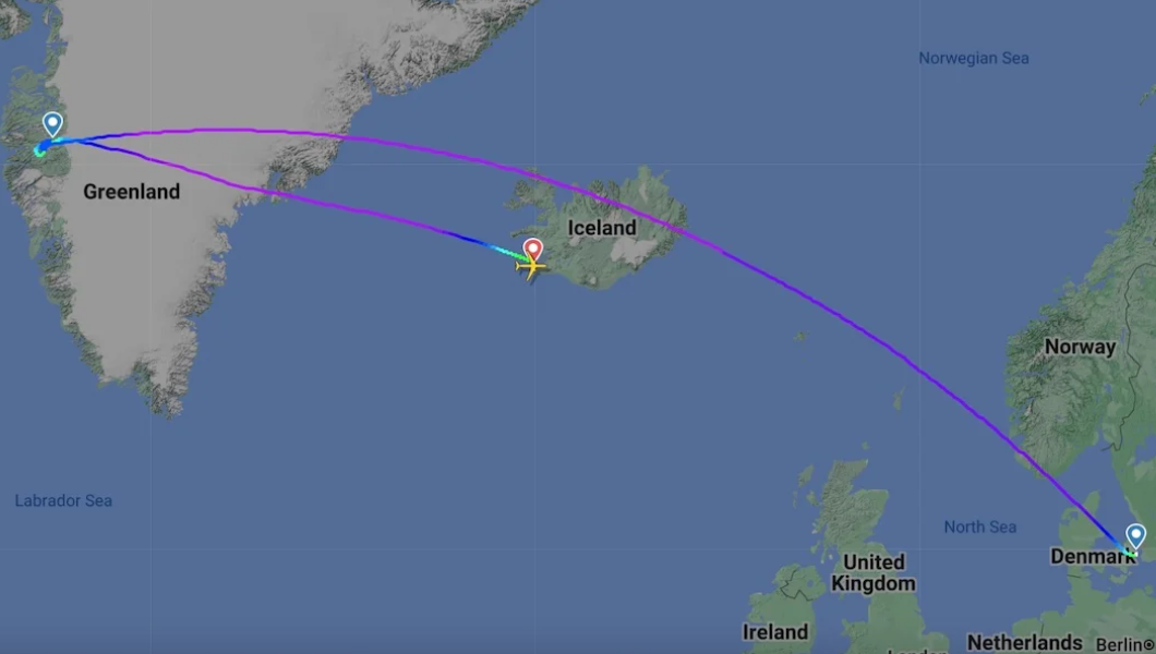 Air Greenland flight had to land in Iceland