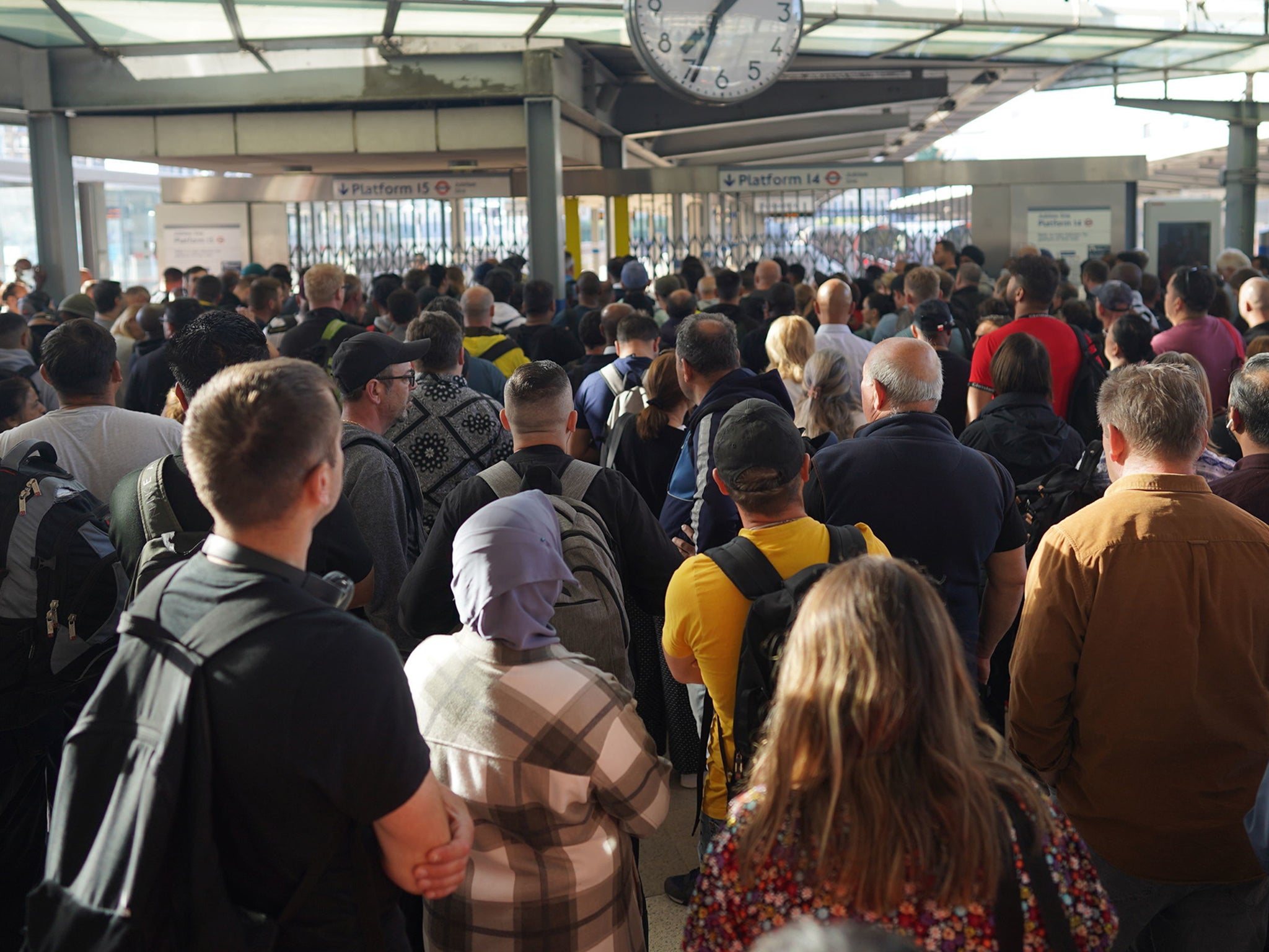 The dangerous weather coincides with the second day of strike action in the UK this week