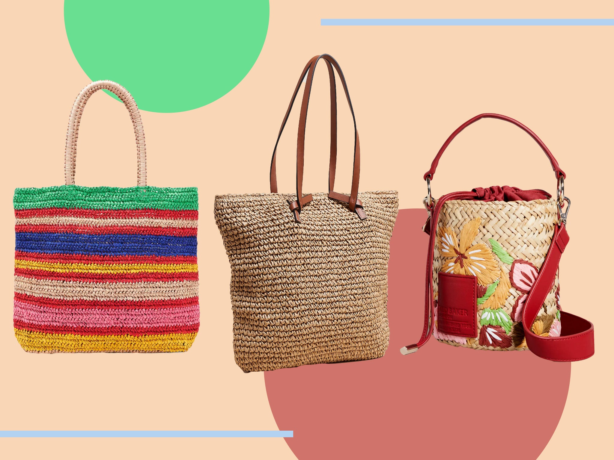 12 best straw and raffia bags to take you from beach to bar this summer