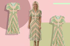 Holly Willoughby’s vintage-inspired midi dress is perfect for summer nuptials