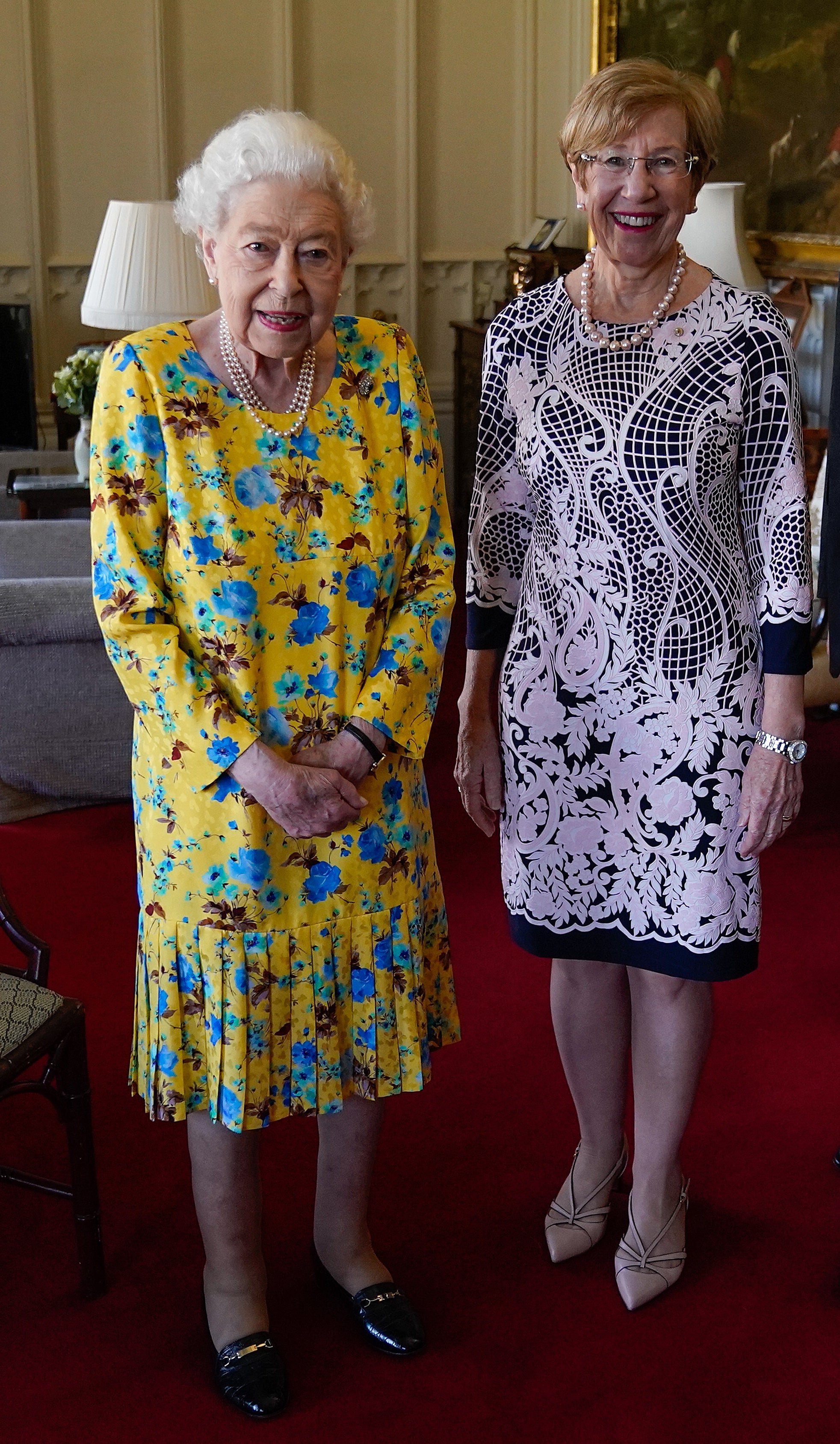 The Queen receiving the Governor of New South Wales Margaret Beazley (Andrew Matthews/PA)