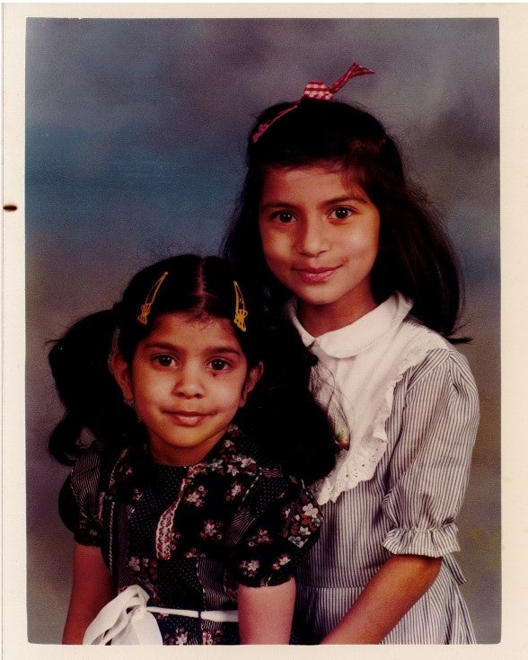 Leena and Teena Gade spent some of their childhood in India