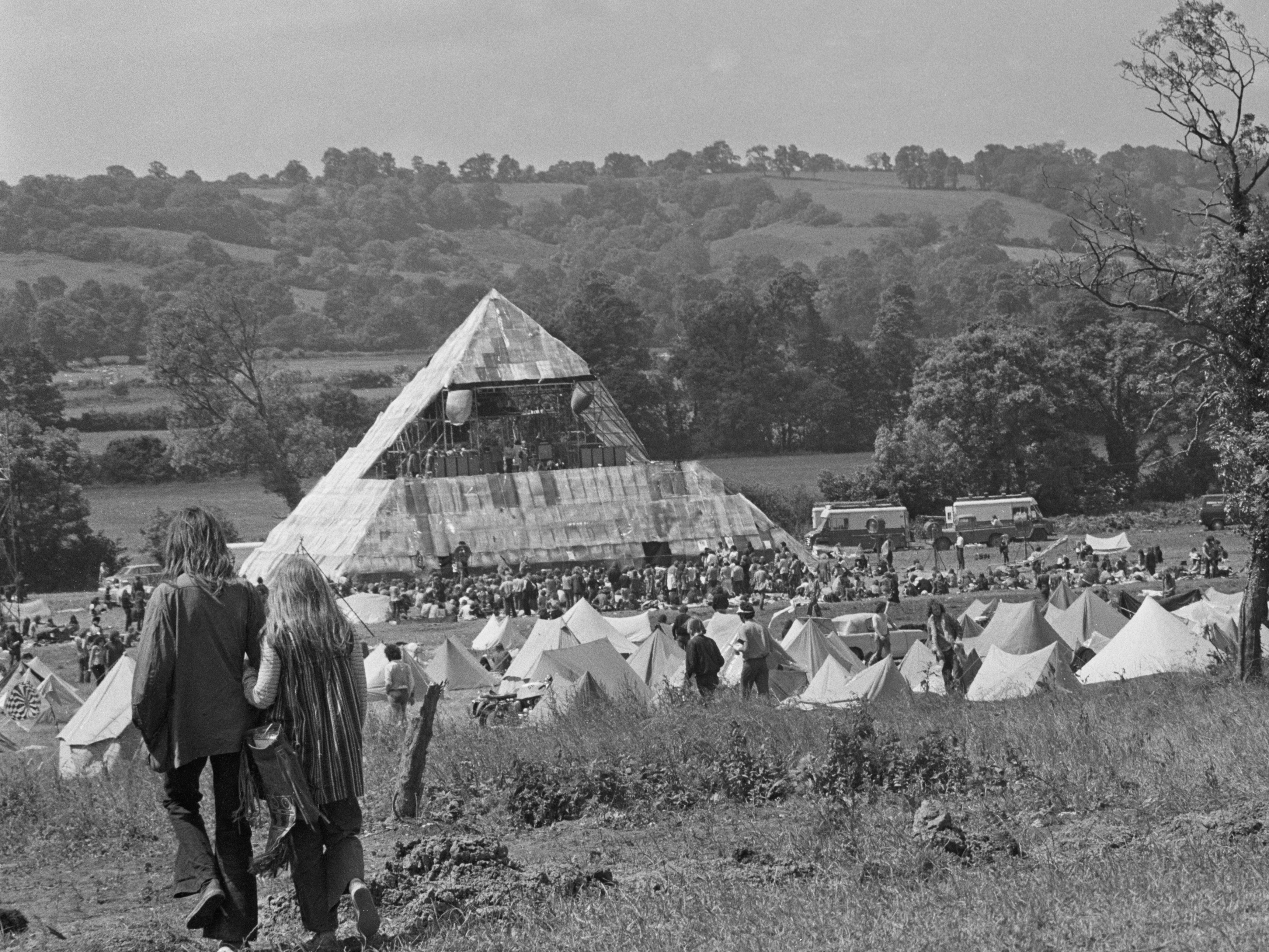 ‘Glastonbury Fair’ photographed in 1971