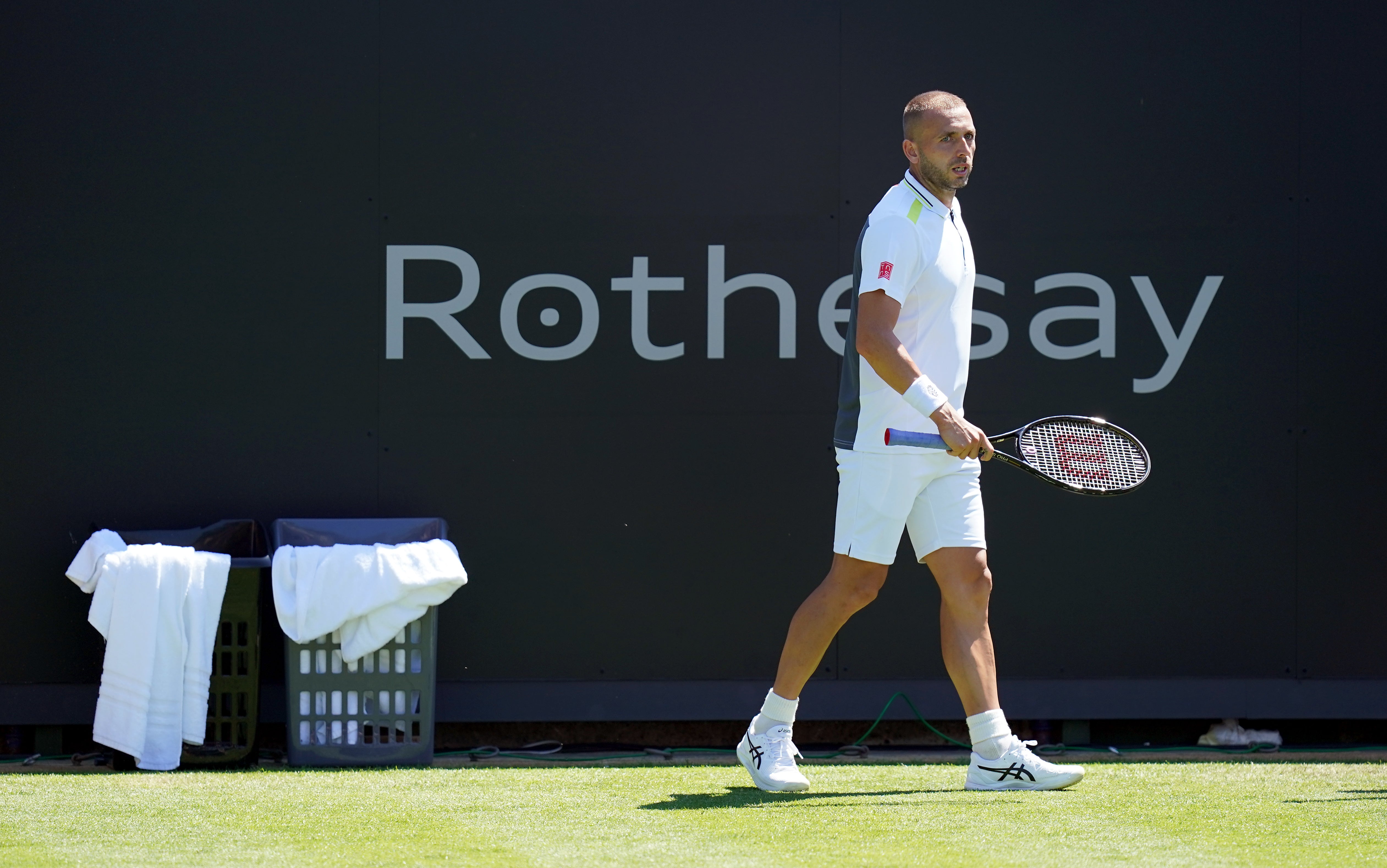 Dan Evans lost to Maxime Cressy in Eastbourne (Gareth Fuller/PA)