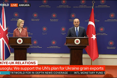 Ukraine war: Liz Truss accuses Vladimir Putin of ‘weaponising hunger’ over grain crisis