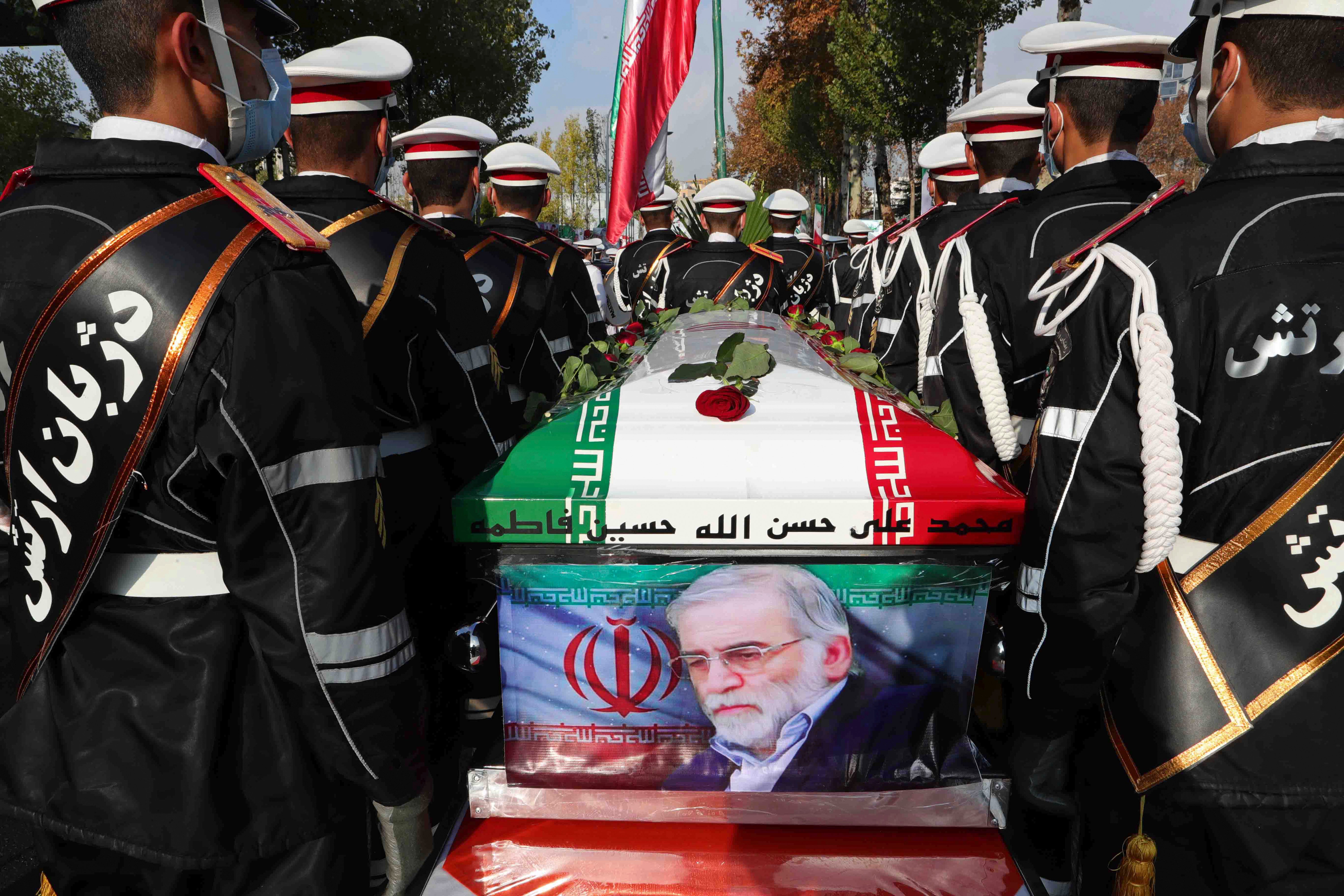 The funeral of Mohsen Fakhrizadeh